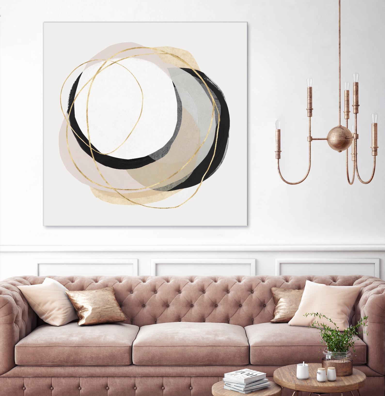 Ring of Gold I by PI Studio on GIANT ART - gold abstract abstract