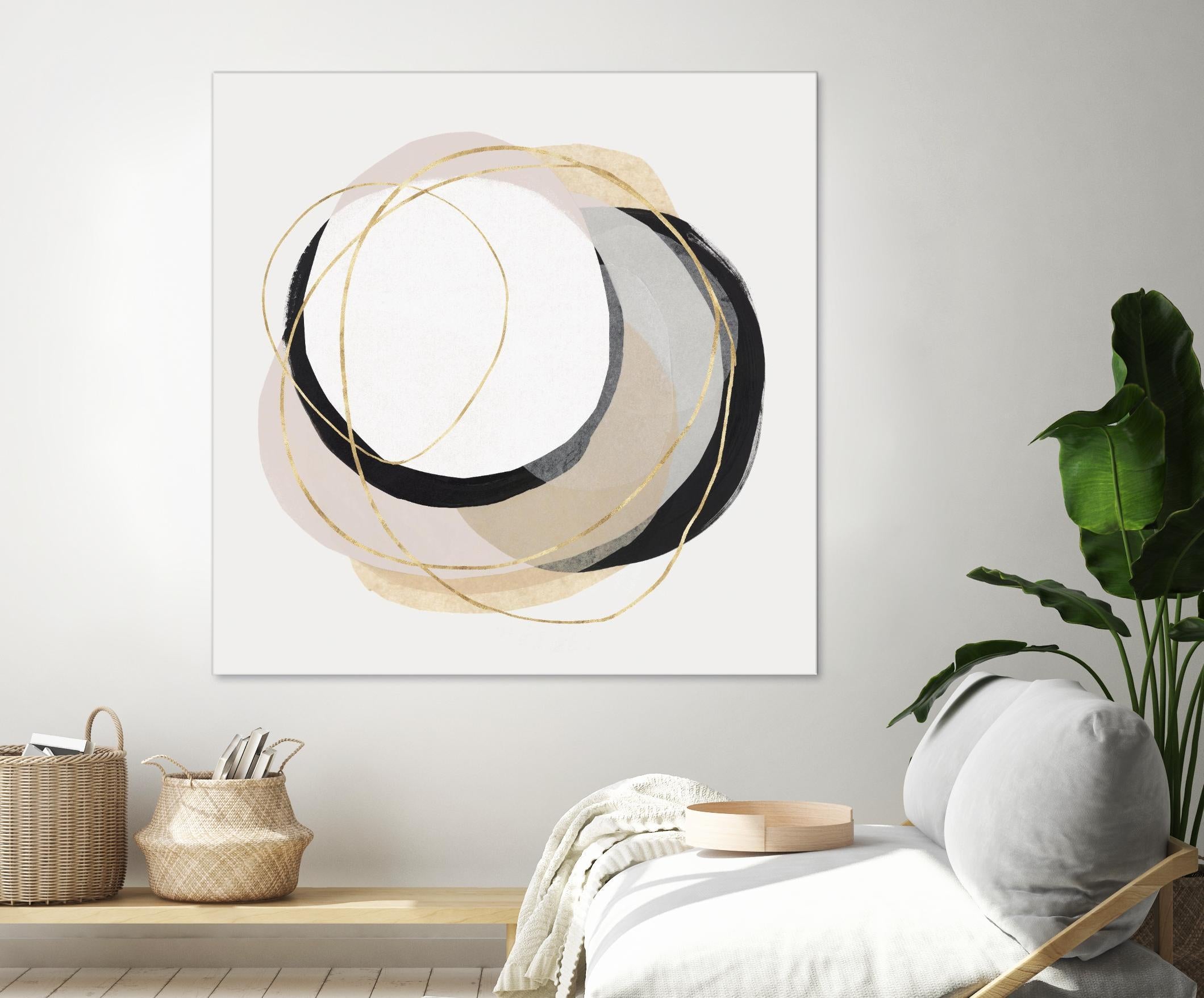 Ring of Gold I by PI Studio on GIANT ART - gold abstract abstract
