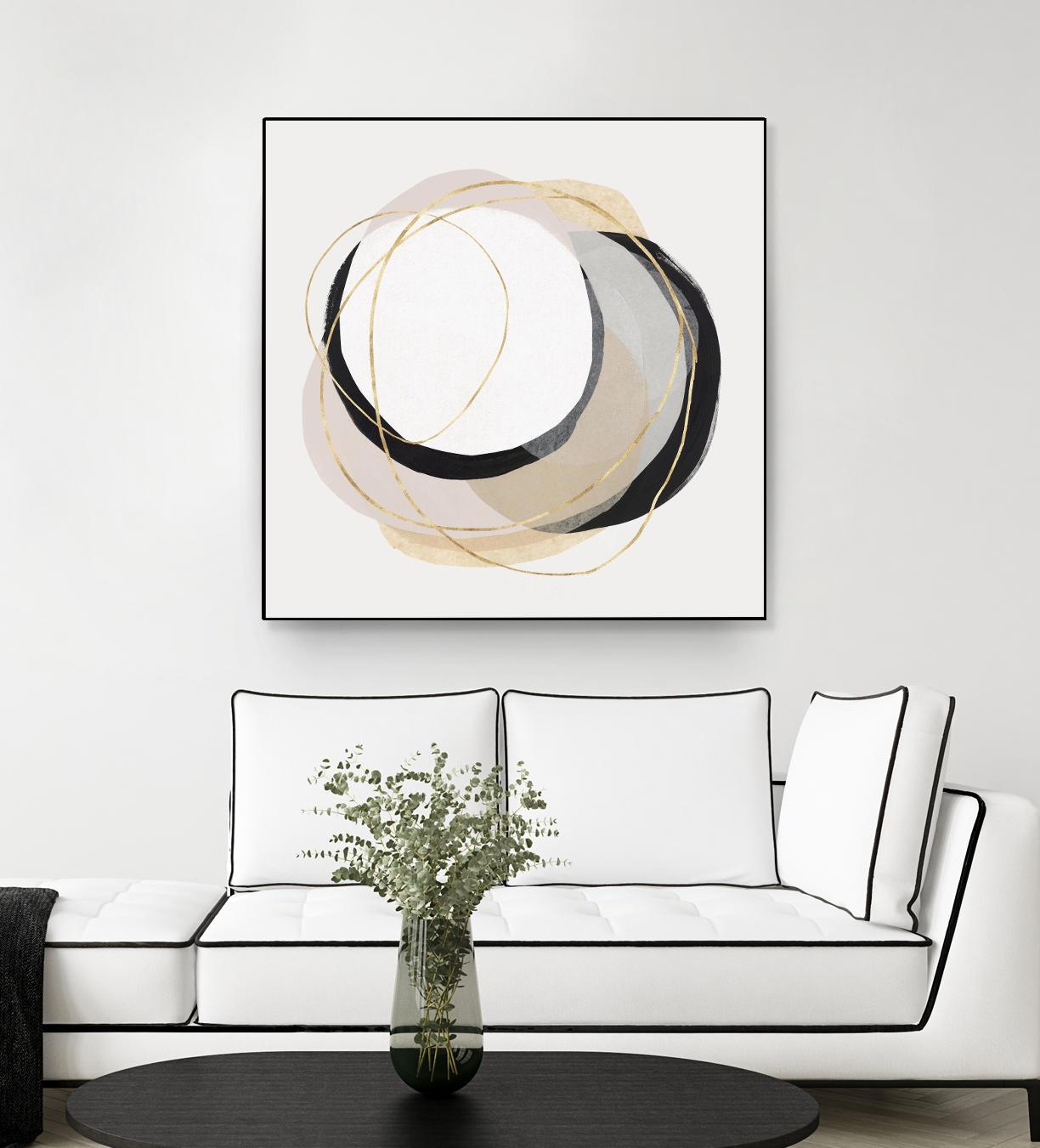 Ring of Gold I by PI Studio on GIANT ART - gold abstract abstract
