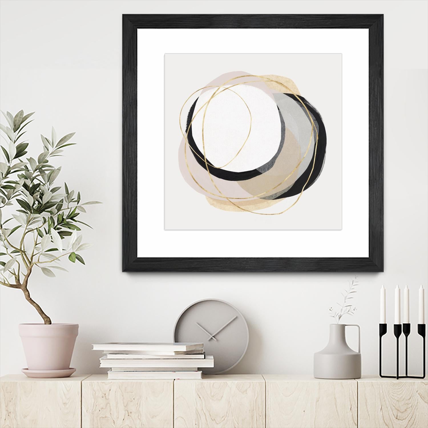 Ring of Gold I by PI Studio on GIANT ART - gold abstract abstract
