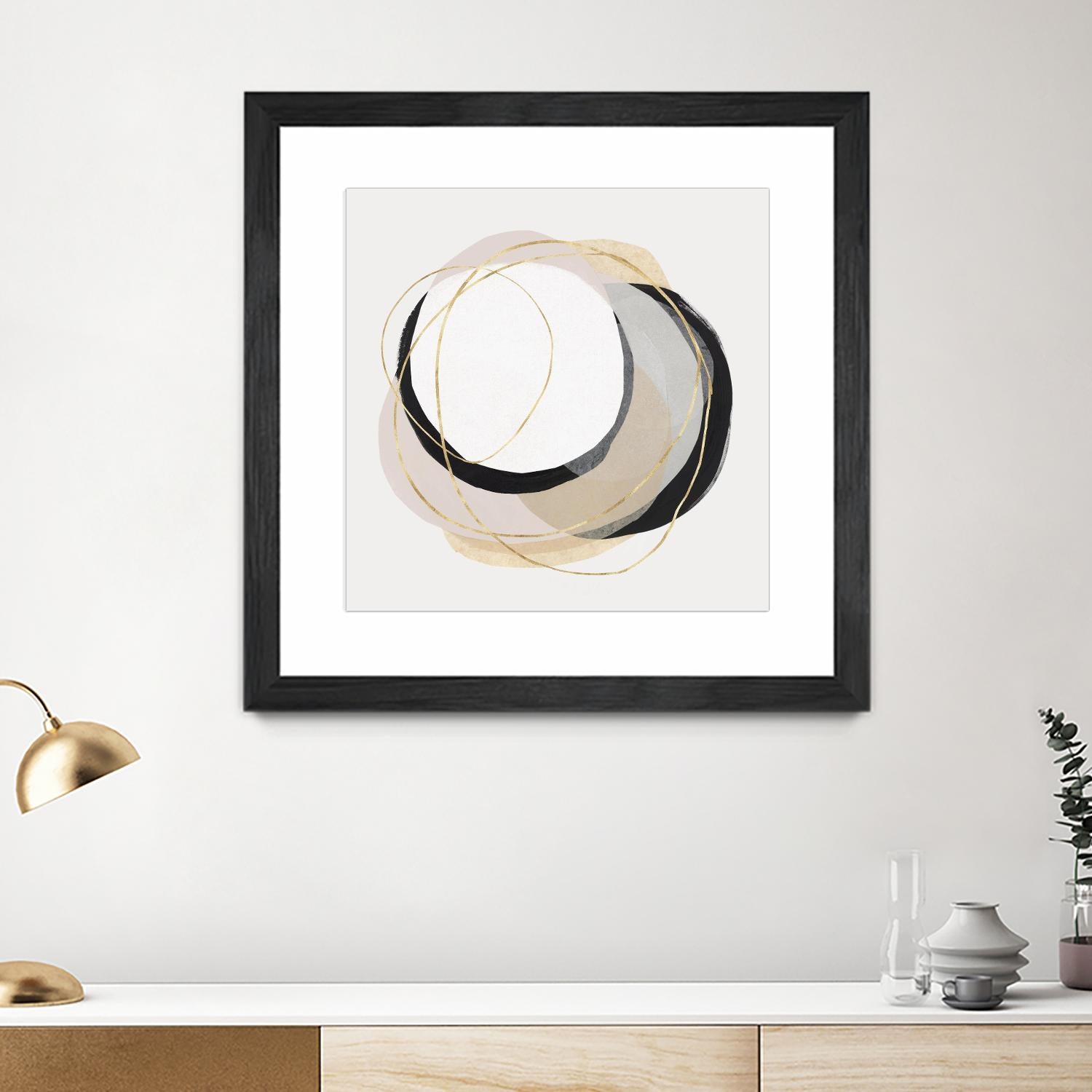 Ring of Gold I by PI Studio on GIANT ART - gold abstract abstract