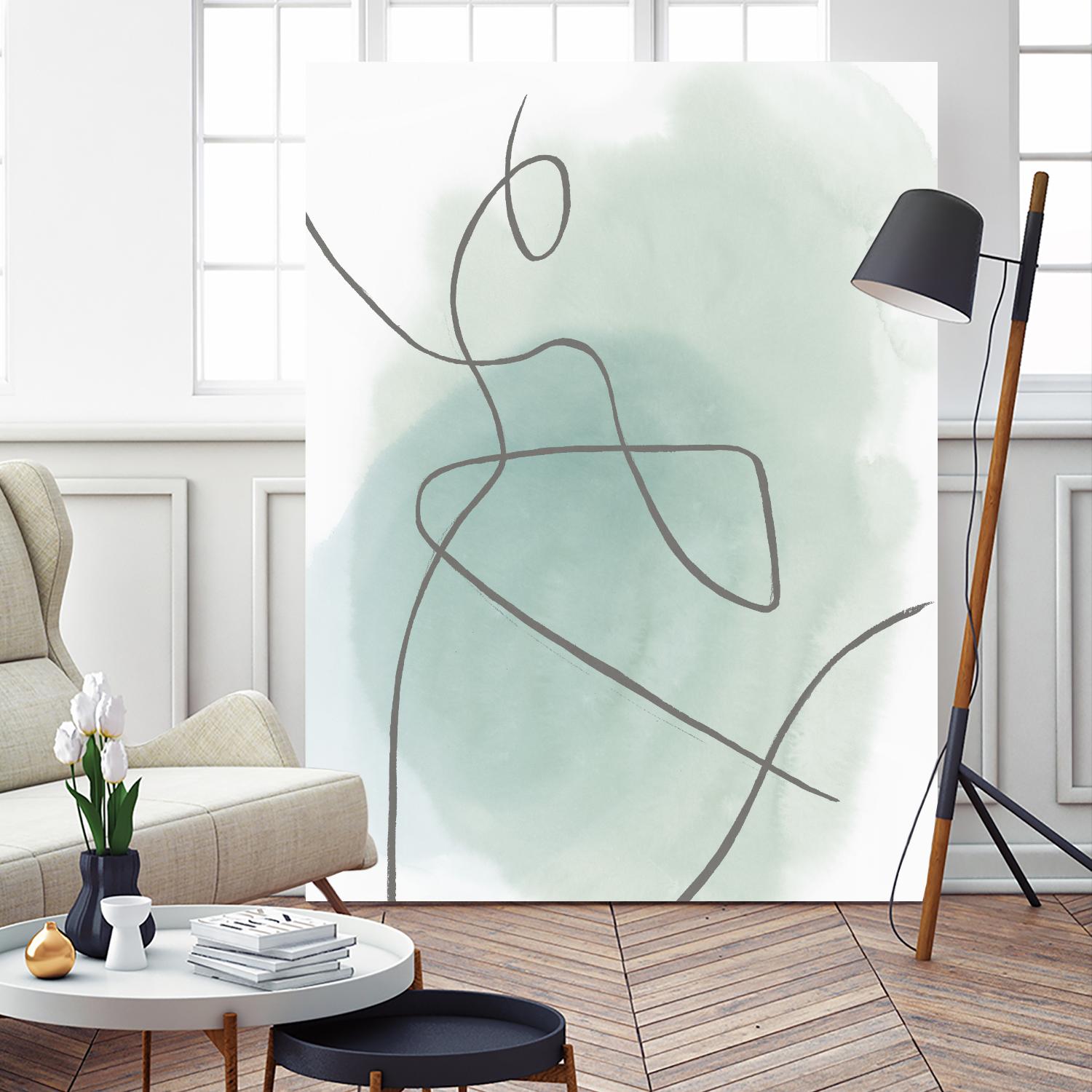 Follow Green II by PI Studio on GIANT ART - green linear lines