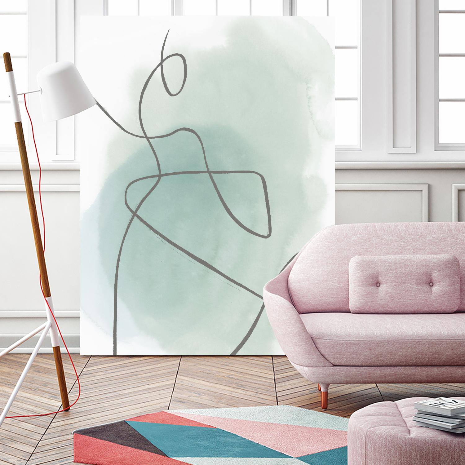 Follow Green II by PI Studio on GIANT ART - green linear lines