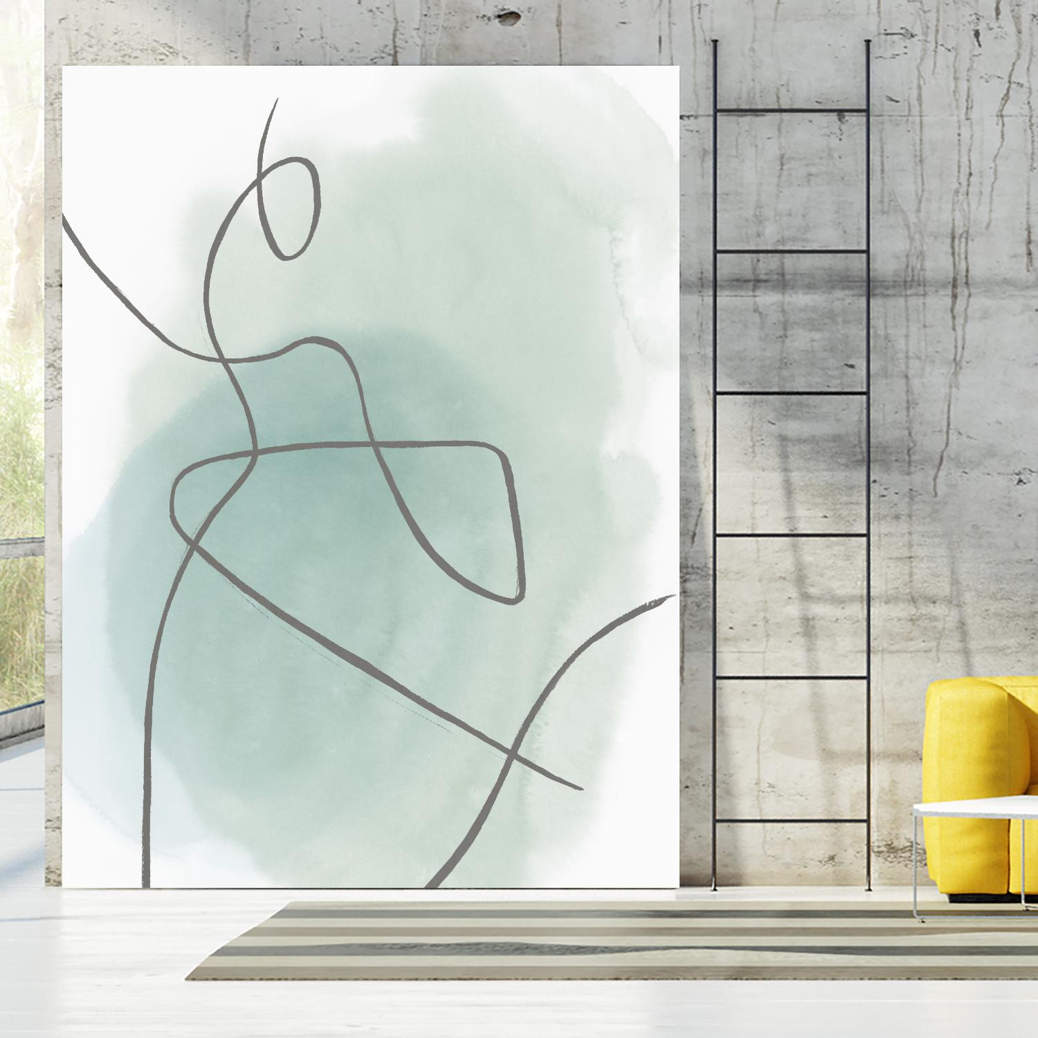 Follow Green II by PI Studio on GIANT ART - green linear lines