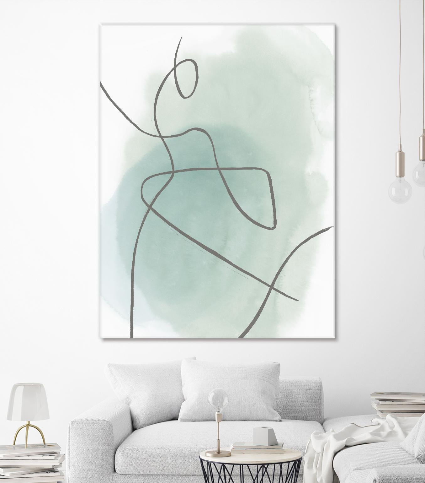 Follow Green II by PI Studio on GIANT ART - green linear lines