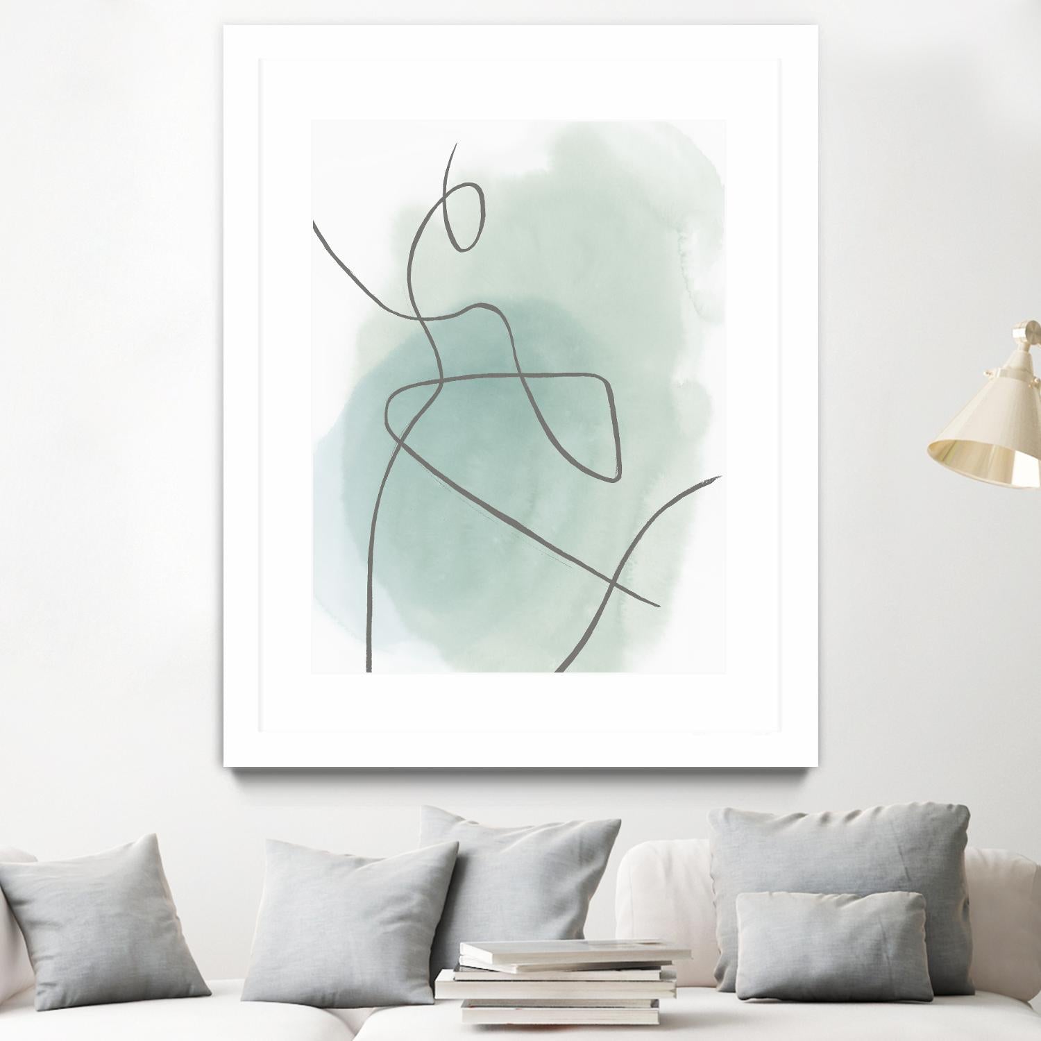 Follow Green II by PI Studio on GIANT ART - green linear lines