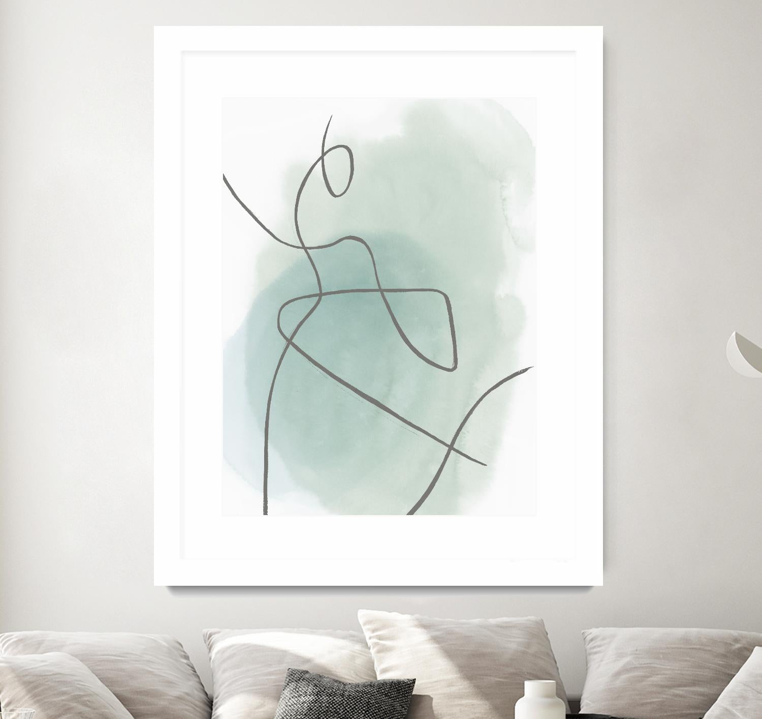 Follow Green II by PI Studio on GIANT ART - green linear lines