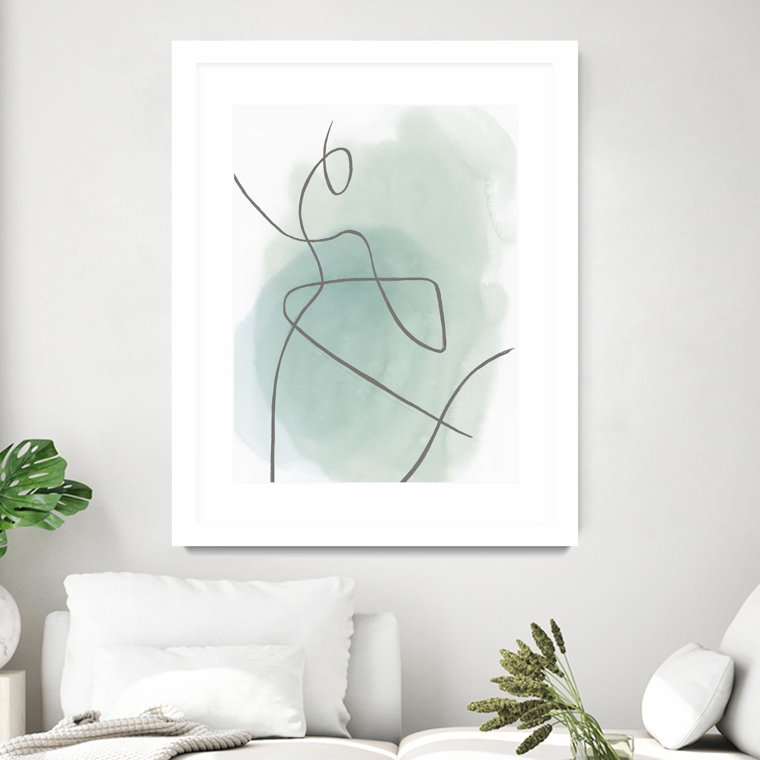 Follow Green II by PI Studio on GIANT ART - green linear lines