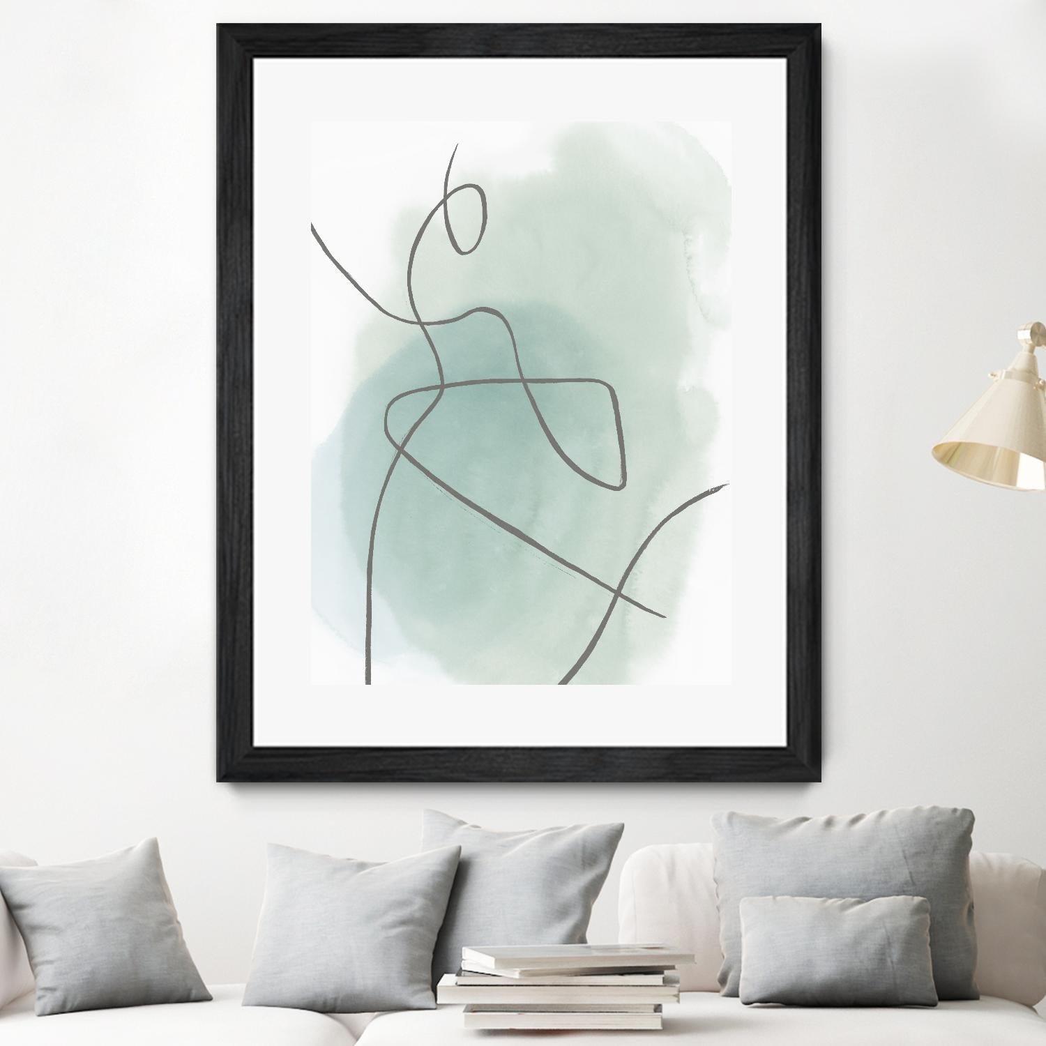 Follow Green II by PI Studio on GIANT ART - green linear lines