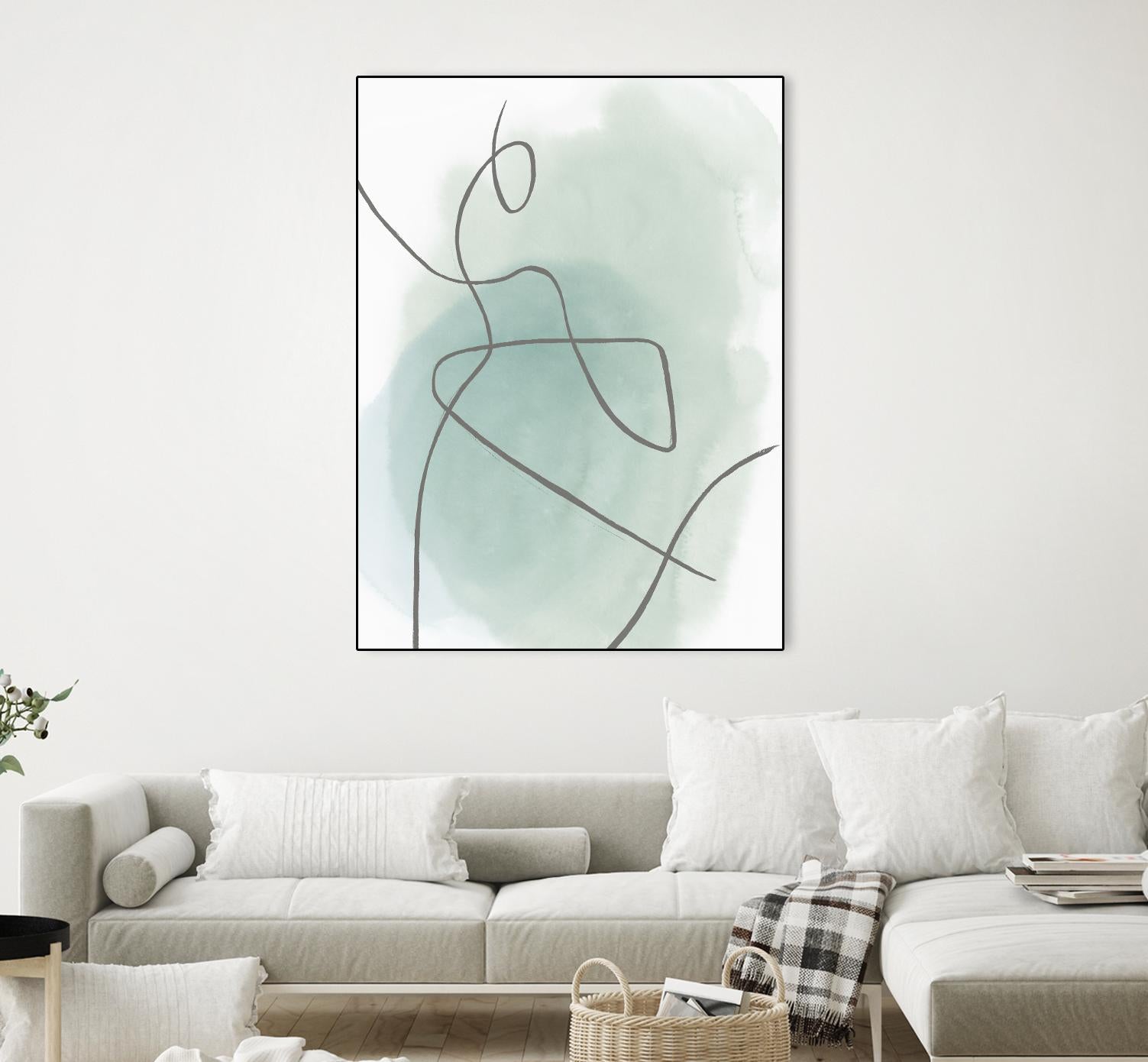 Follow Green II by PI Studio on GIANT ART - green linear lines