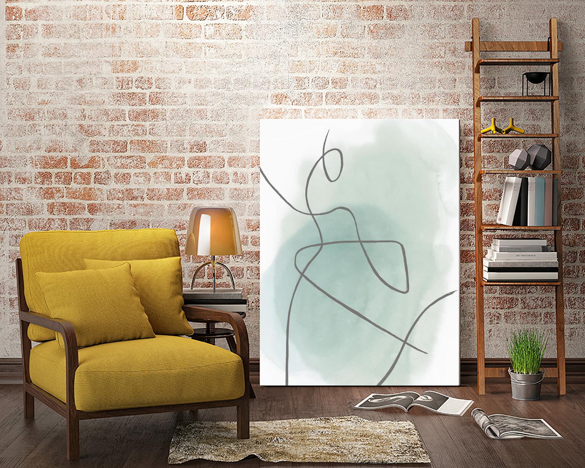 Follow Green II by PI Studio on GIANT ART - green linear lines