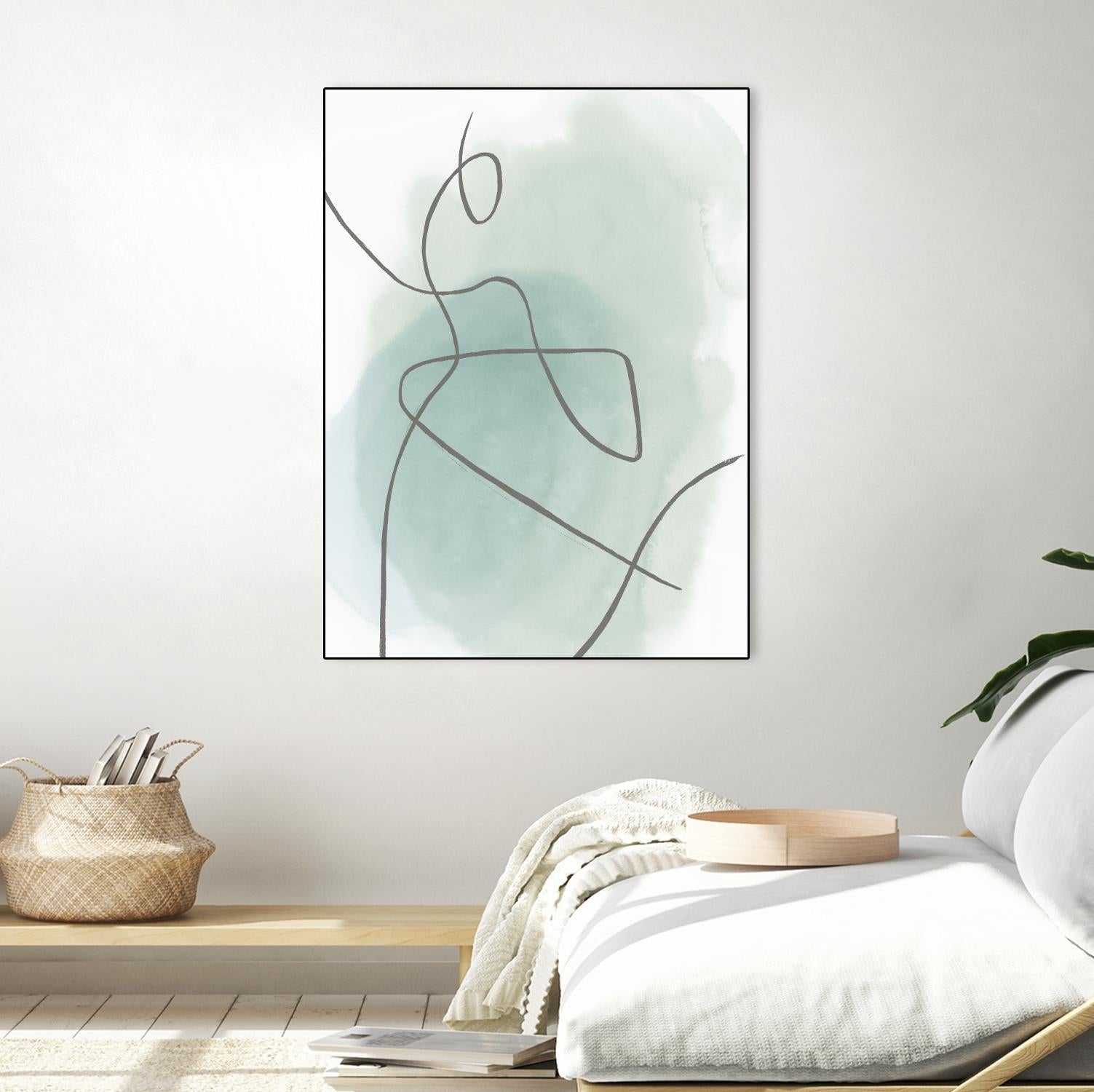 Follow Green II by PI Studio on GIANT ART - green linear lines