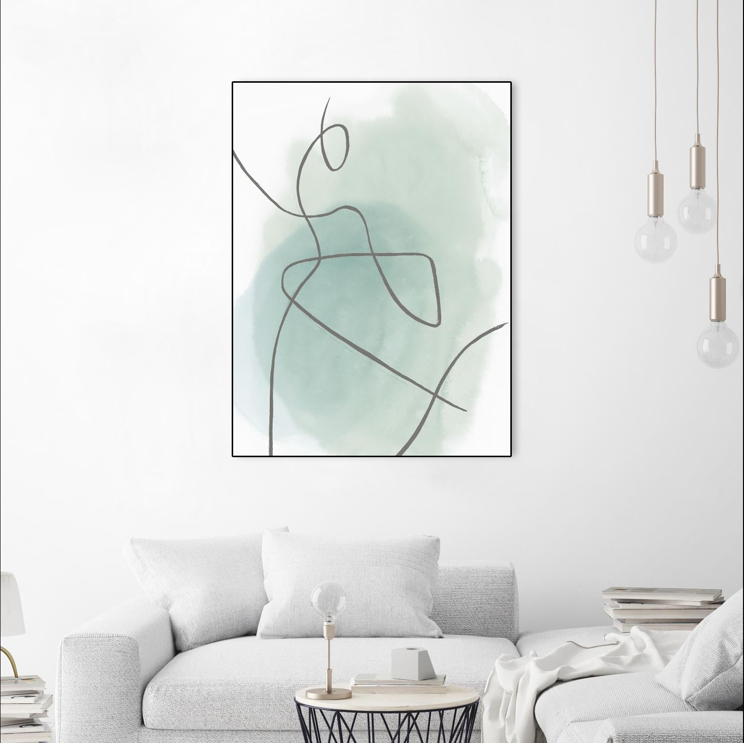 Follow Green II by PI Studio on GIANT ART - green linear lines