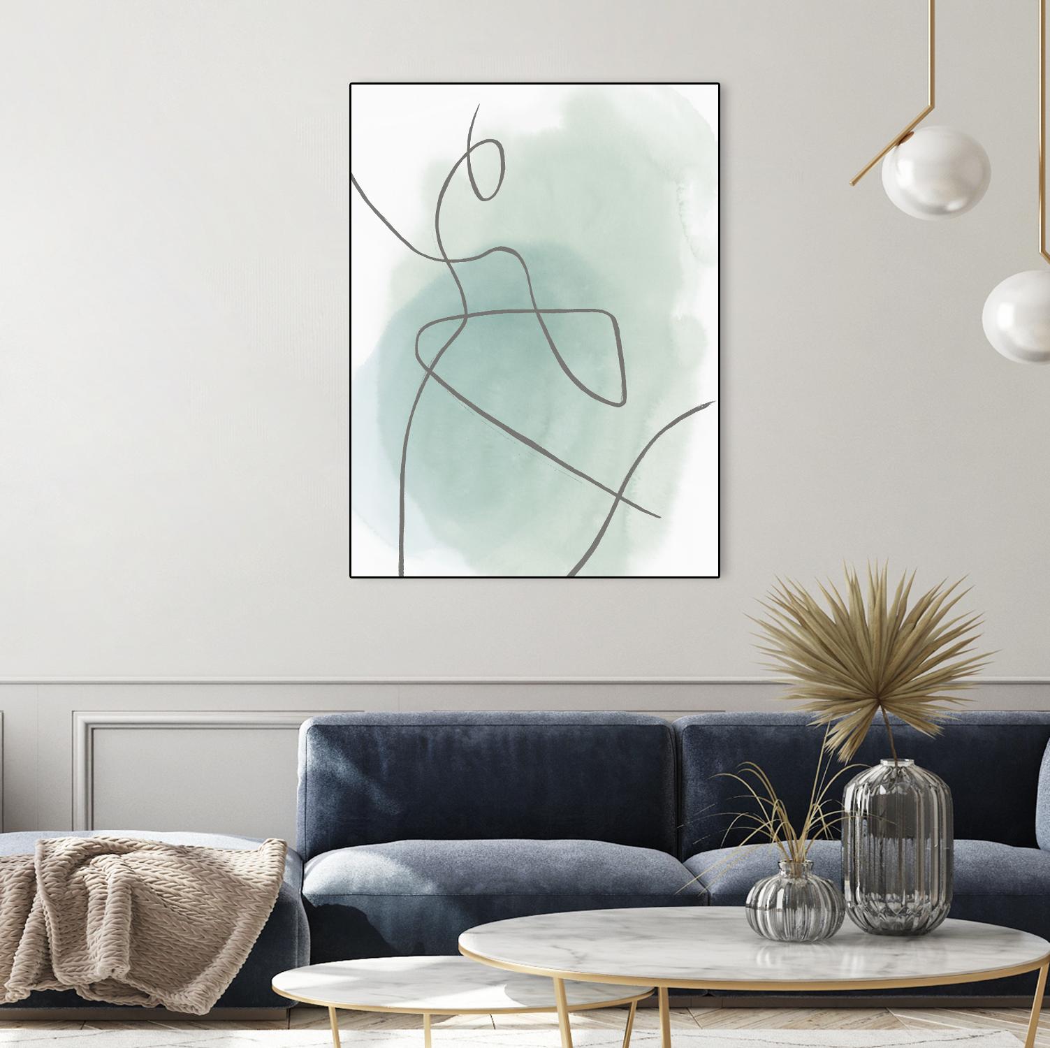 Follow Green II by PI Studio on GIANT ART - green linear lines