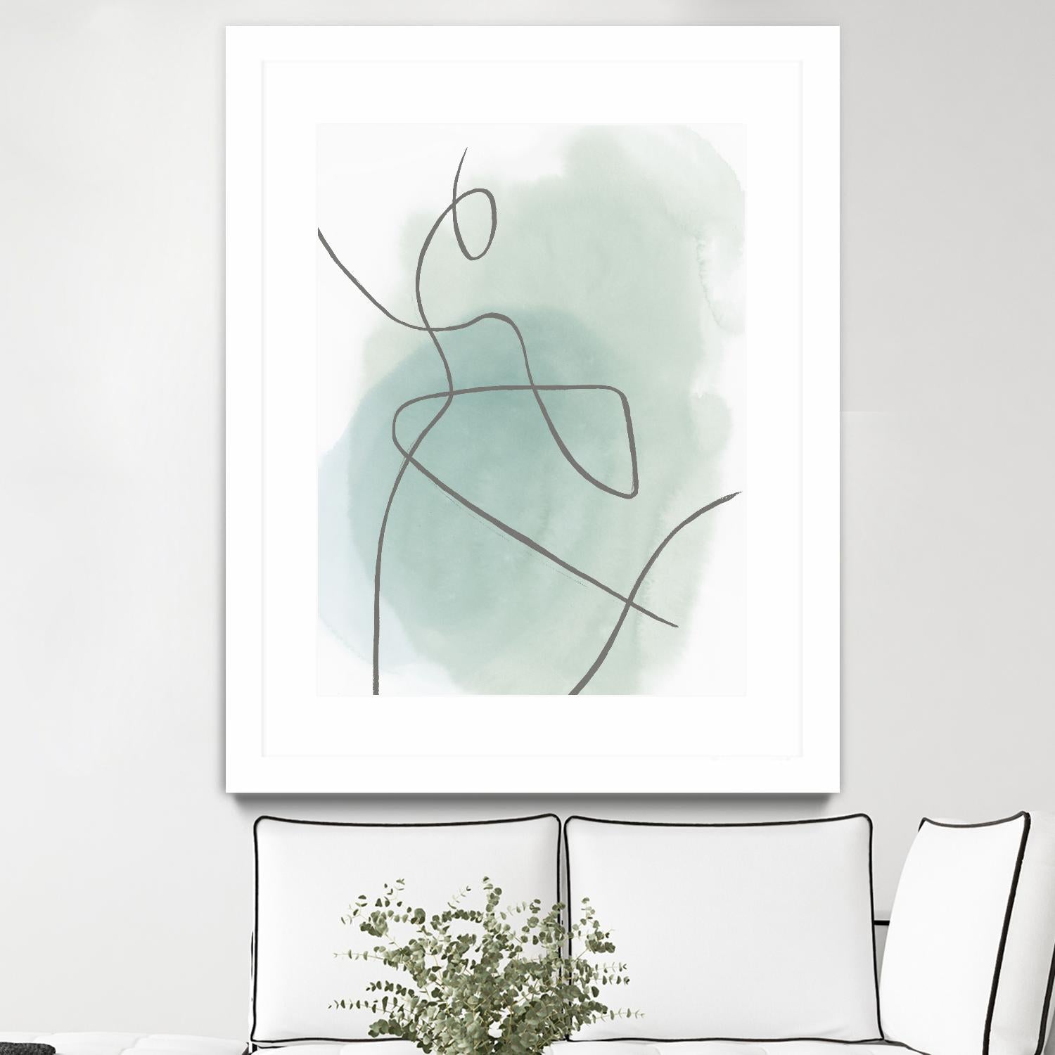 Follow Green II by PI Studio on GIANT ART - green linear lines