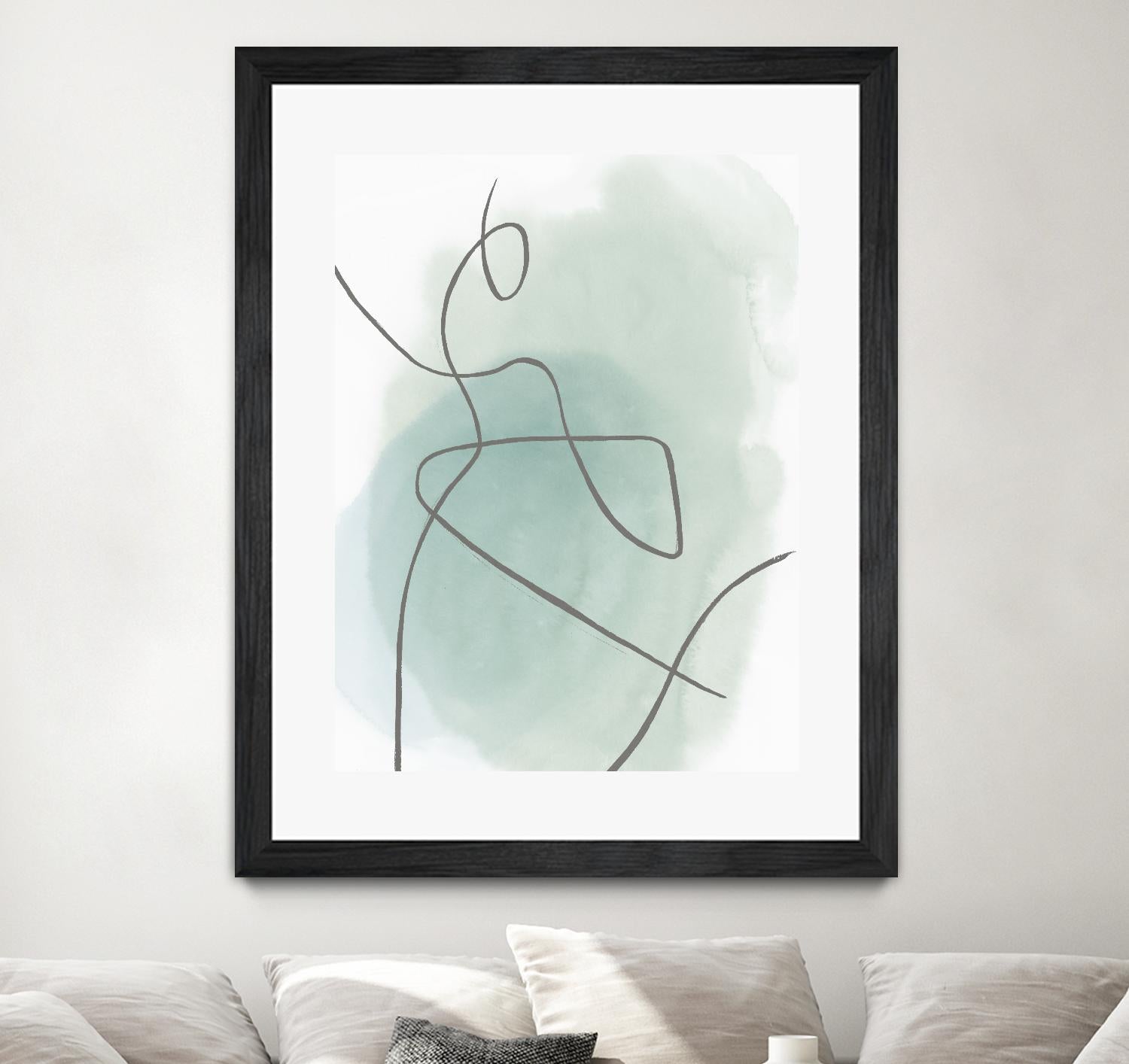 Follow Green II by PI Studio on GIANT ART - green linear lines