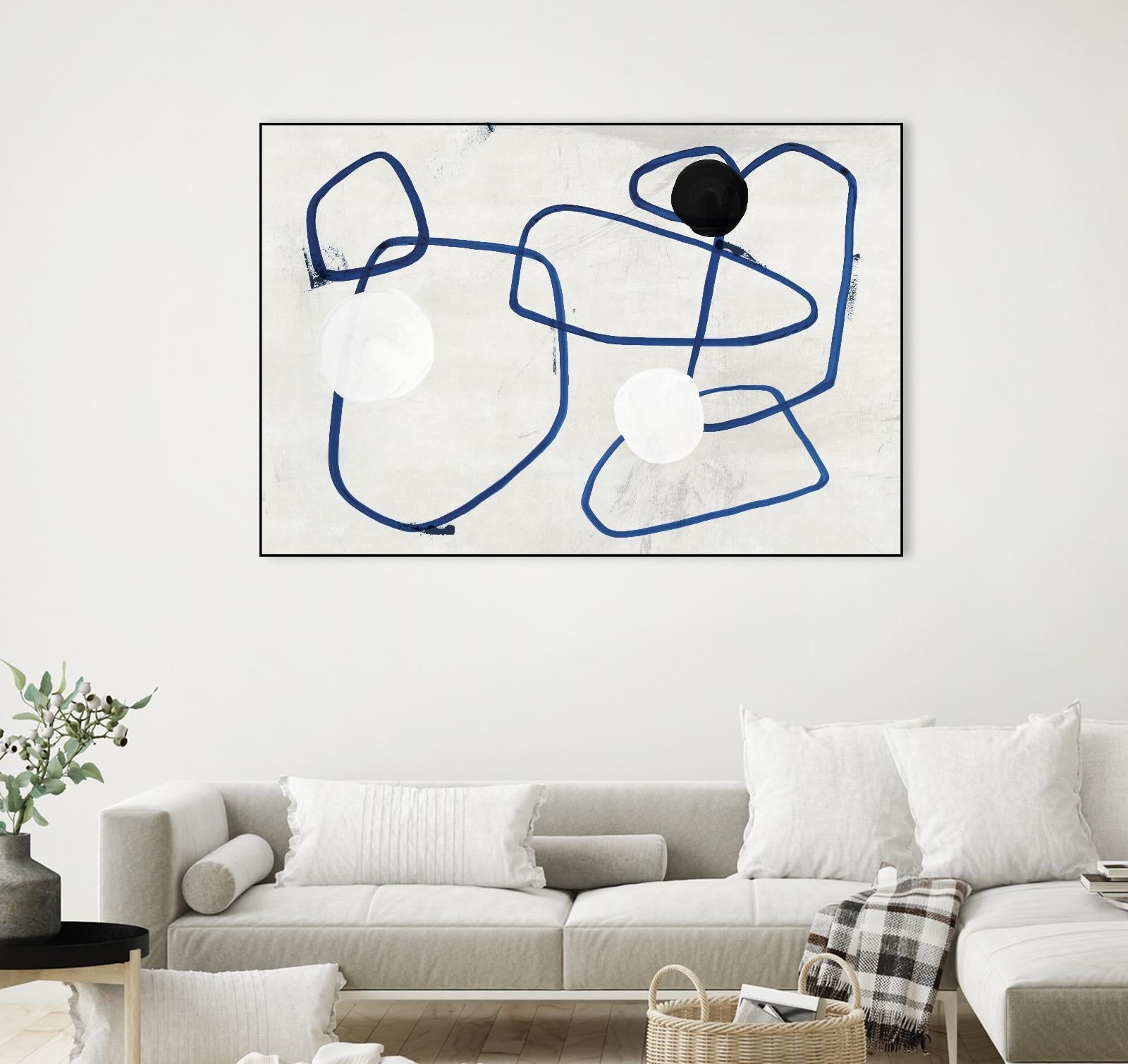 Midblue I by PI Studio on GIANT ART - blue linear