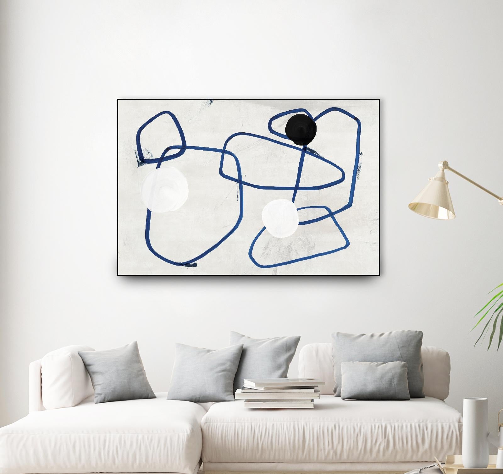 Midblue I by PI Studio on GIANT ART - blue linear