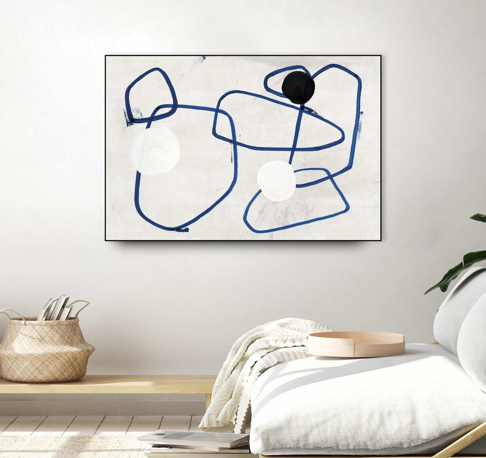 Midblue I by PI Studio on GIANT ART - blue linear