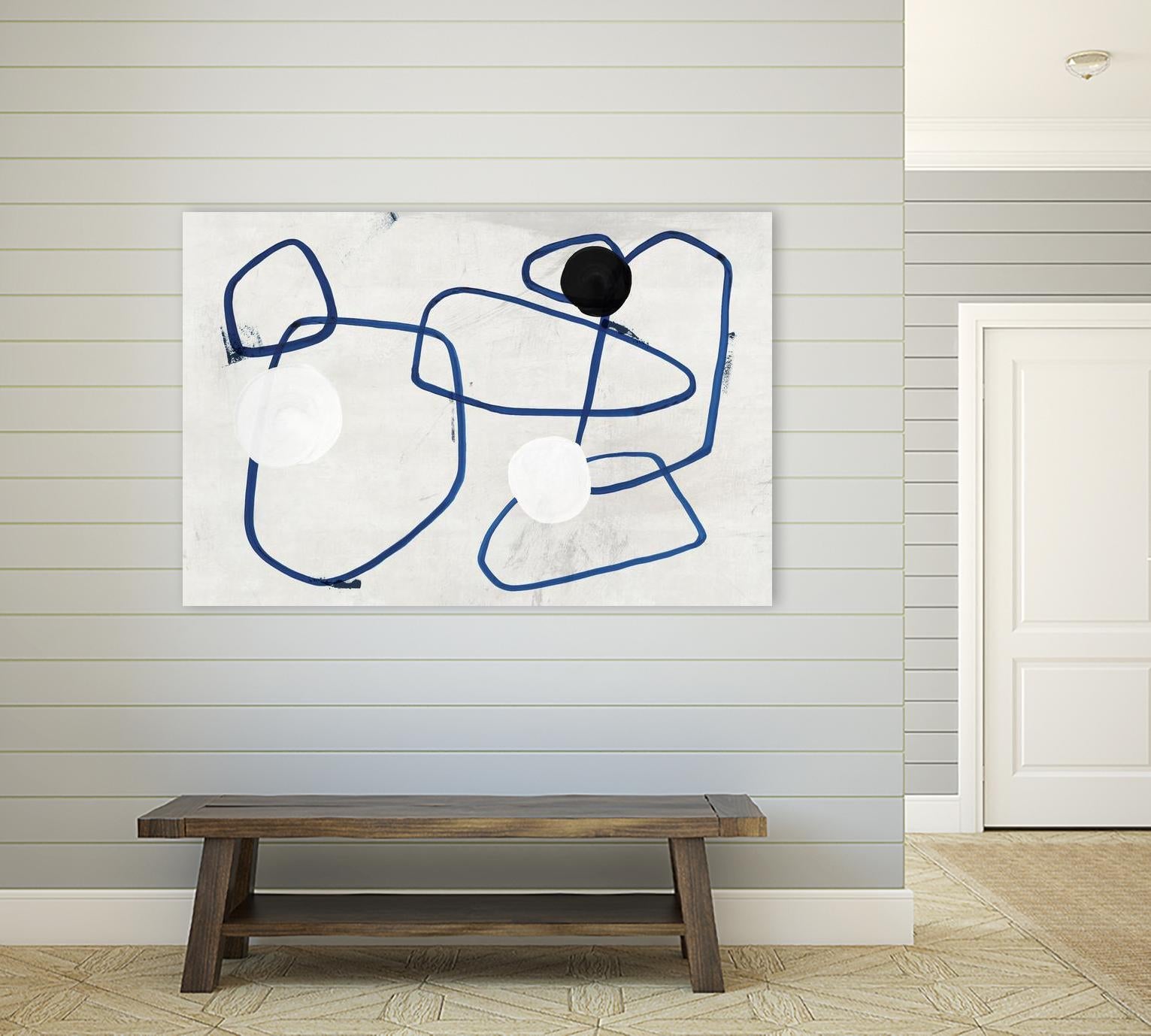 Midblue I by PI Studio on GIANT ART - blue linear