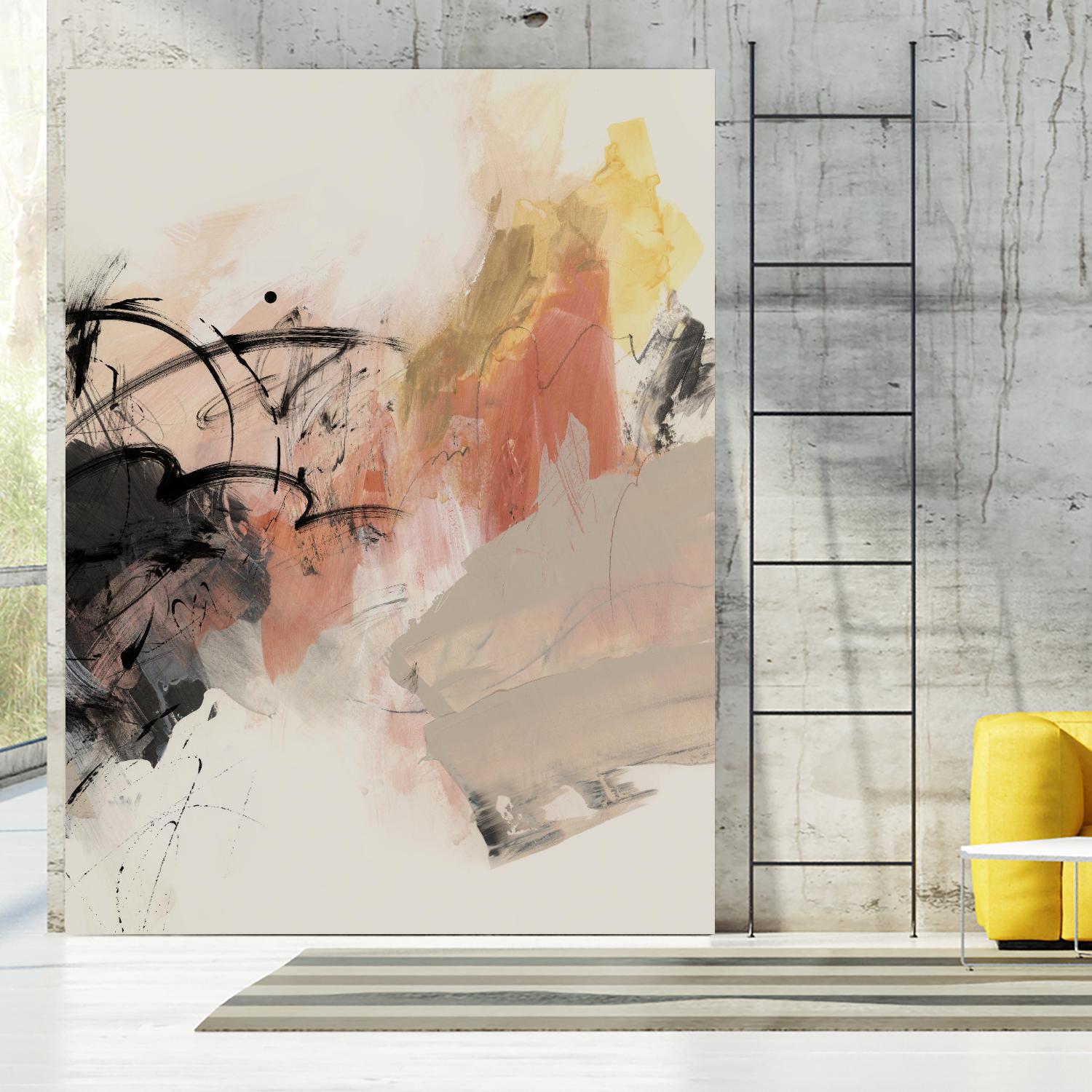 Grapefruit I by PI Studio on GIANT ART - pink abstract abstract