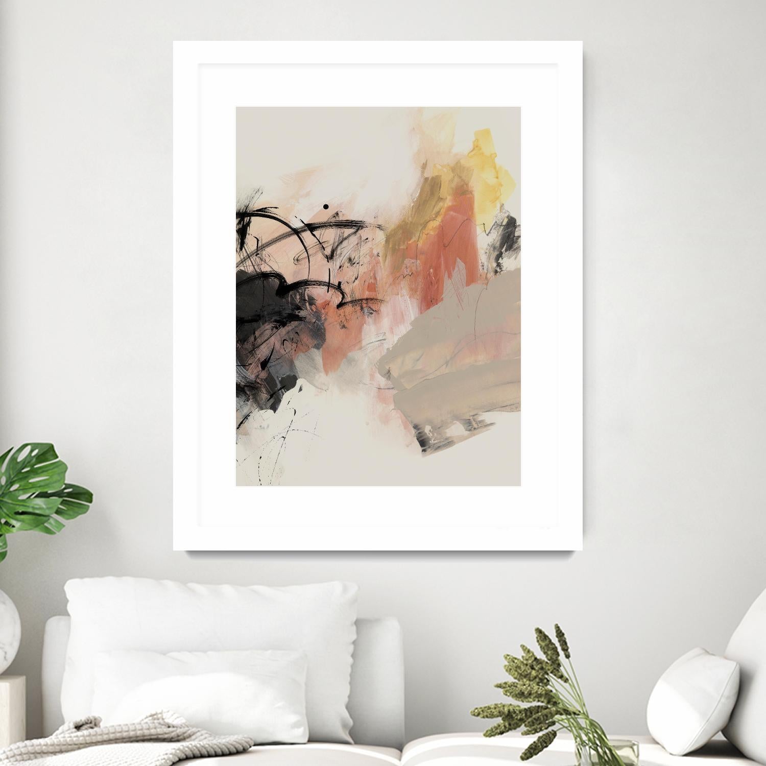 Grapefruit I by PI Studio on GIANT ART - pink abstract abstract