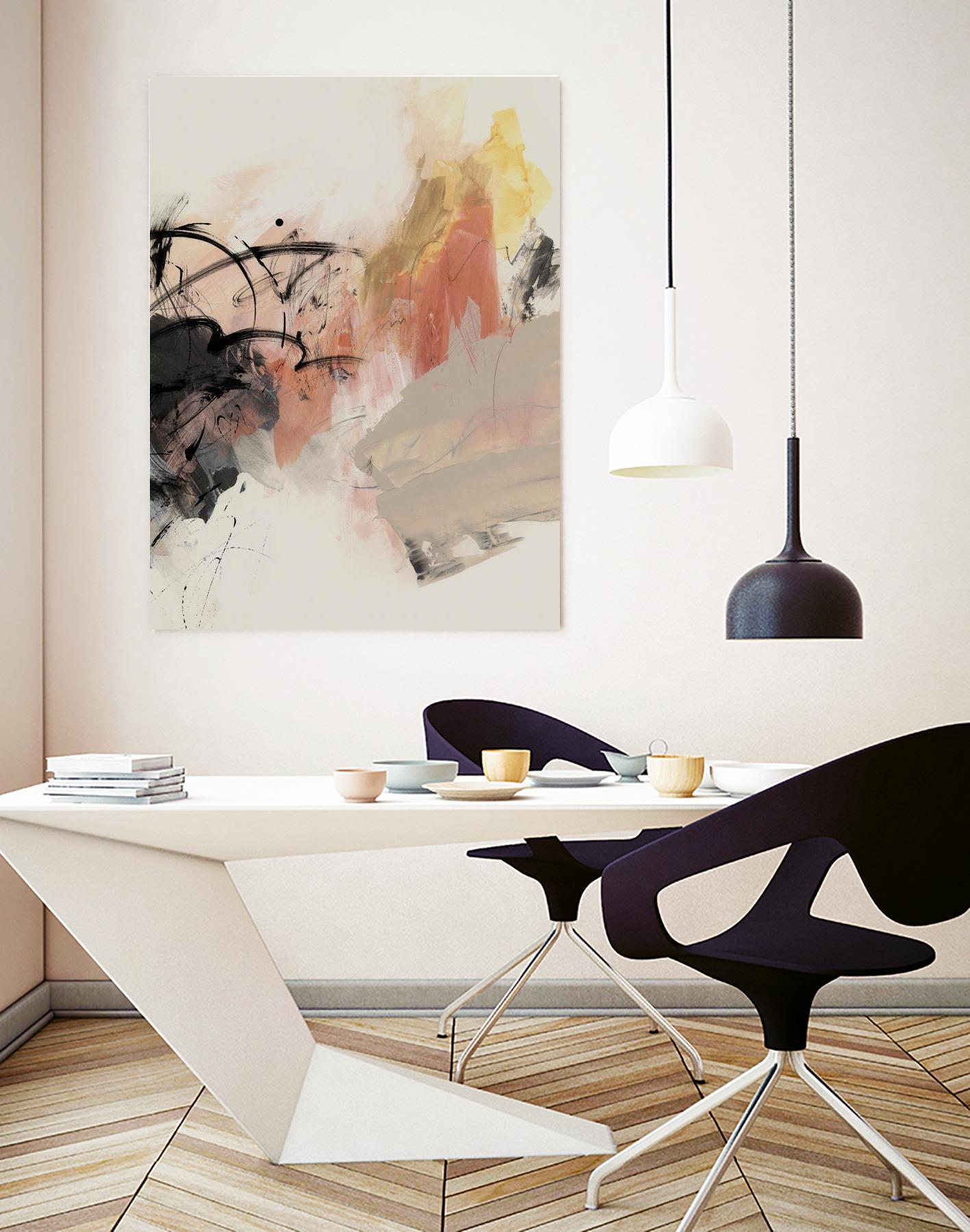 Grapefruit I by PI Studio on GIANT ART - pink abstract abstract