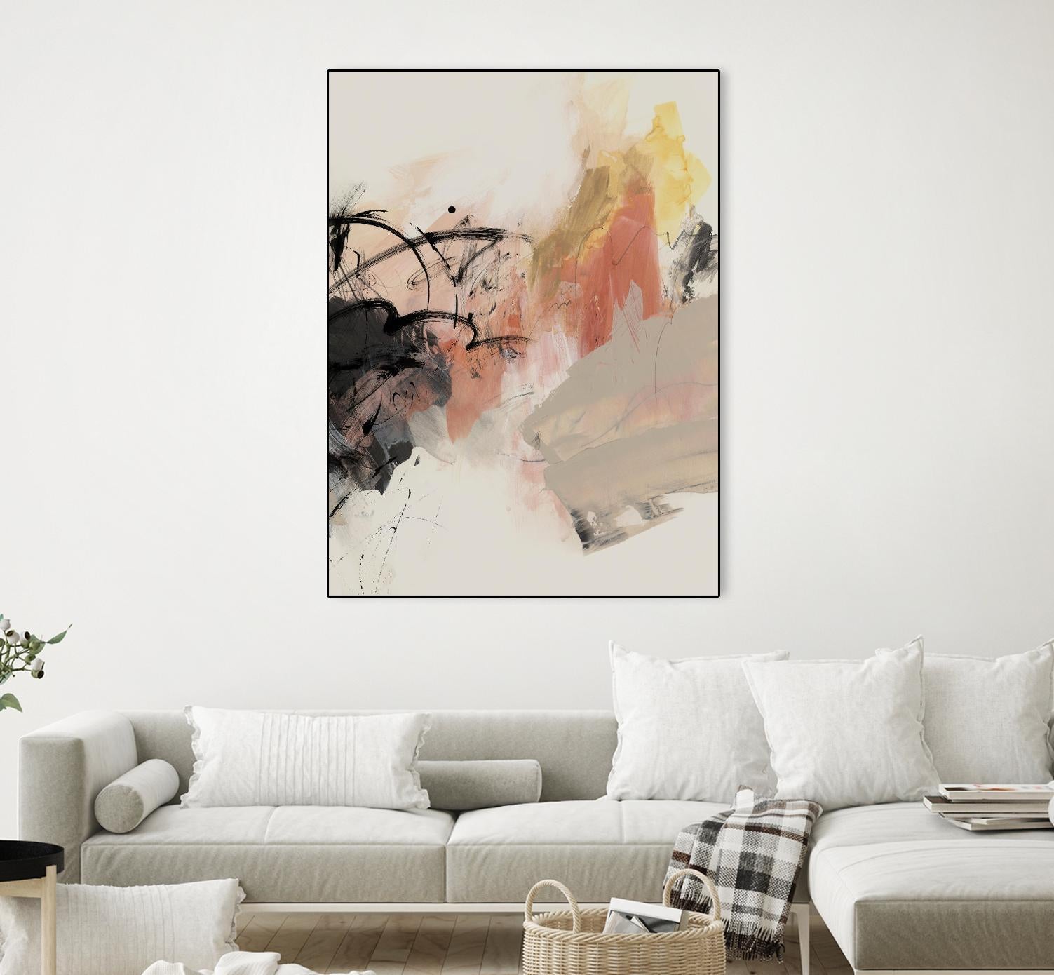 Grapefruit I by PI Studio on GIANT ART - pink abstract abstract