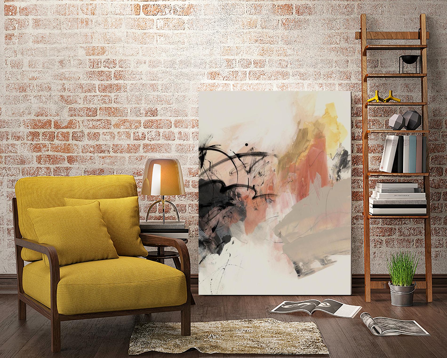 Grapefruit I by PI Studio on GIANT ART - pink abstract abstract