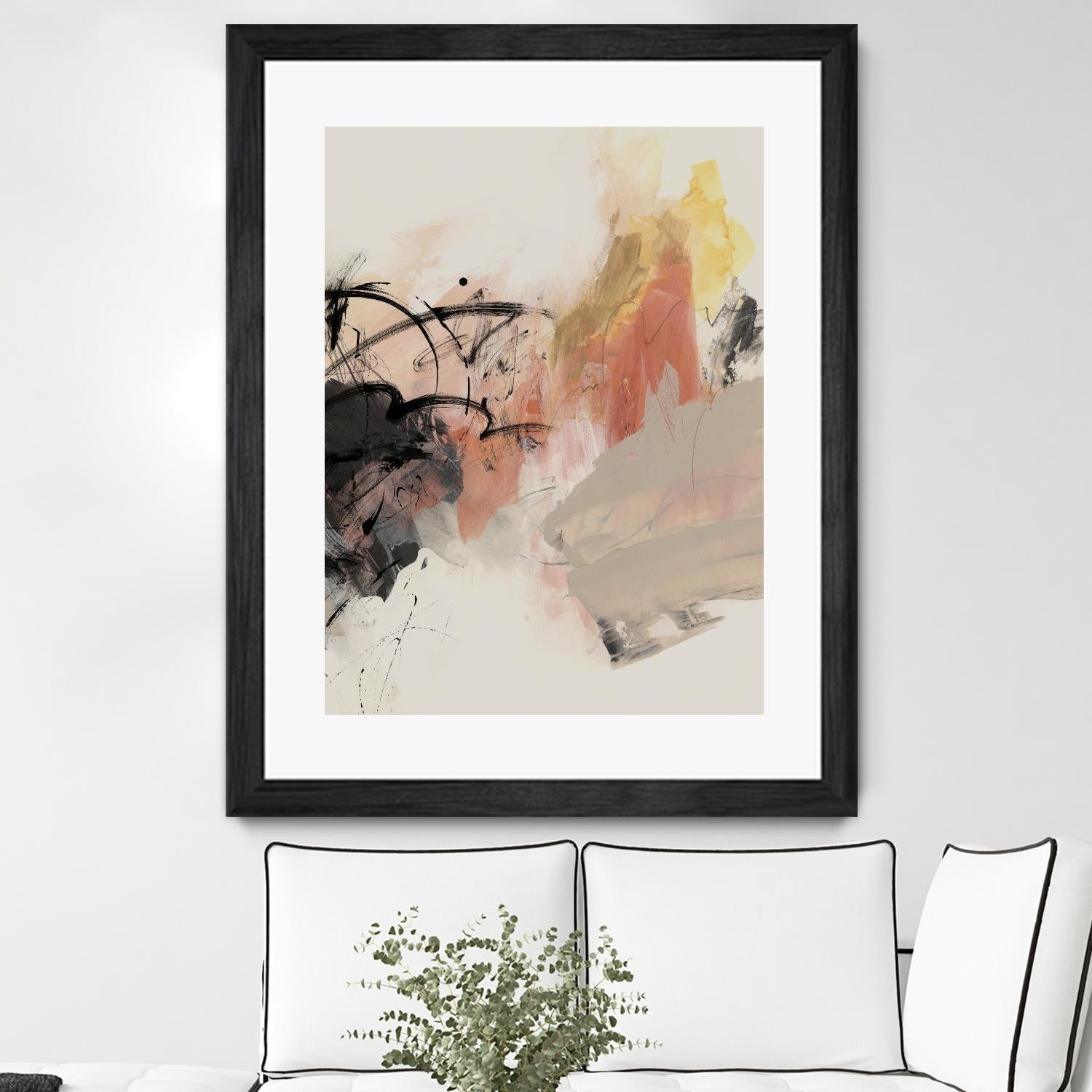 Grapefruit I by PI Studio on GIANT ART - pink abstract abstract