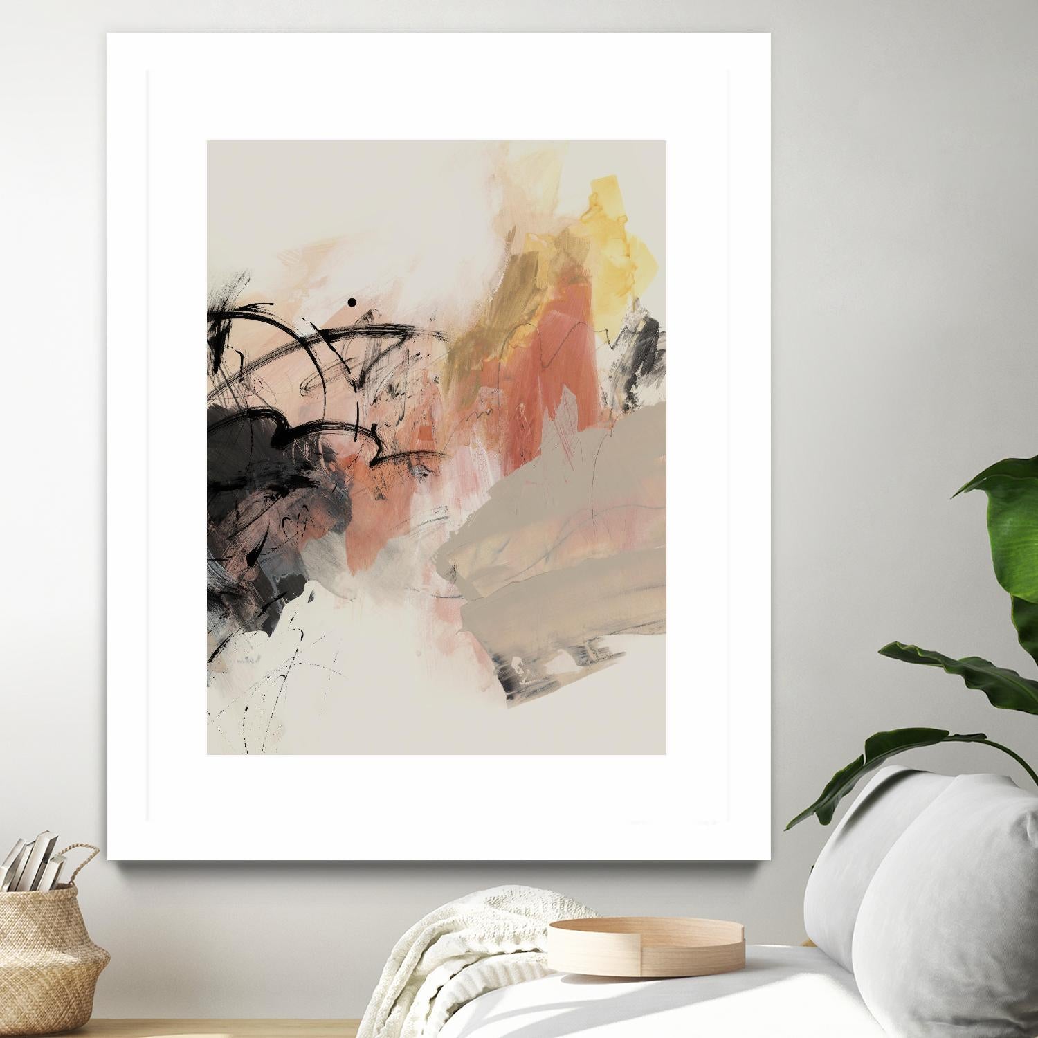 Grapefruit I by PI Studio on GIANT ART - pink abstract abstract