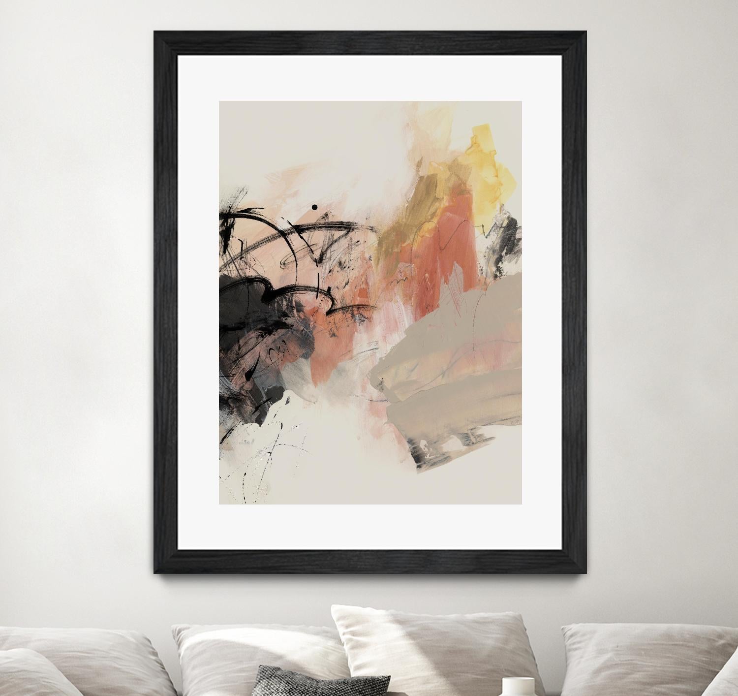 Grapefruit I by PI Studio on GIANT ART - pink abstract abstract