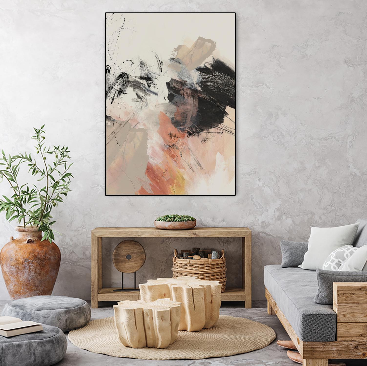 Grapefruit II by PI Studio on GIANT ART - beige abstract abstract