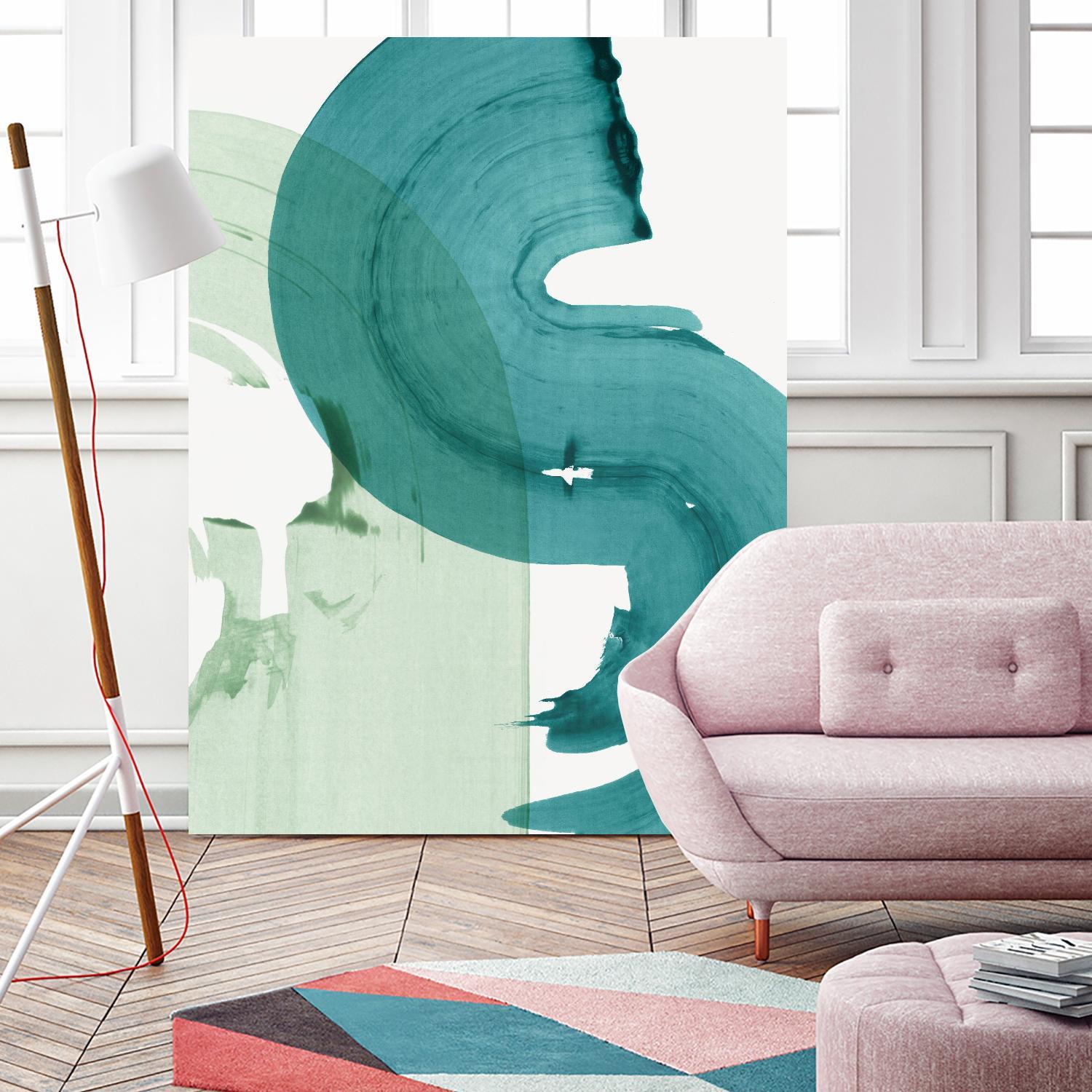 Green Movement I by PI Studio on GIANT ART - green abstract abstract