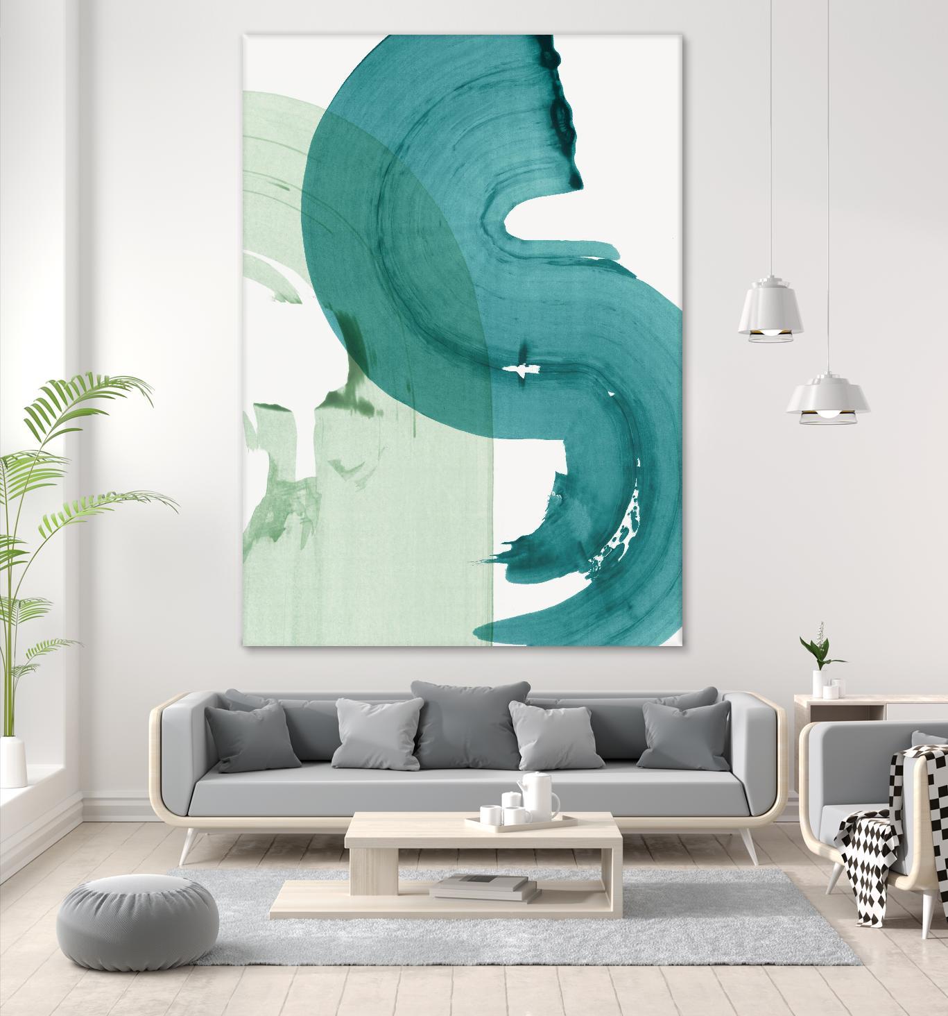 Green Movement I by PI Studio on GIANT ART - green abstract abstract