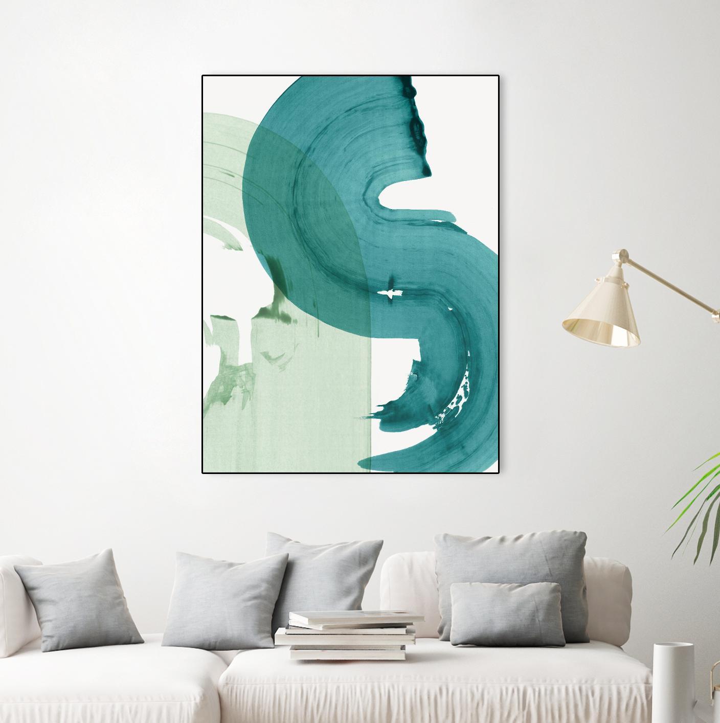 Green Movement I by PI Studio on GIANT ART - green abstract abstract