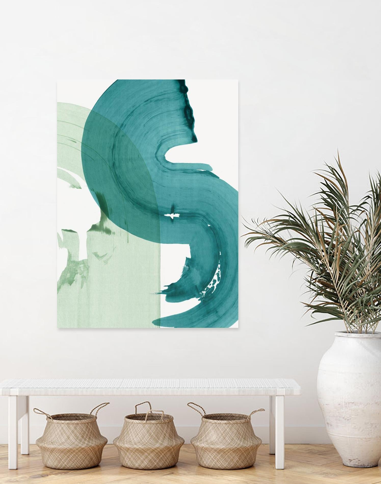 Green Movement I by PI Studio on GIANT ART - green abstract abstract