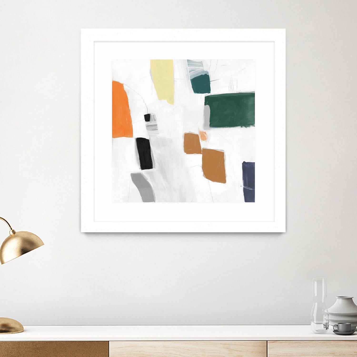 Reflecting Love I by PI Studio on GIANT ART - orange abstract abstract