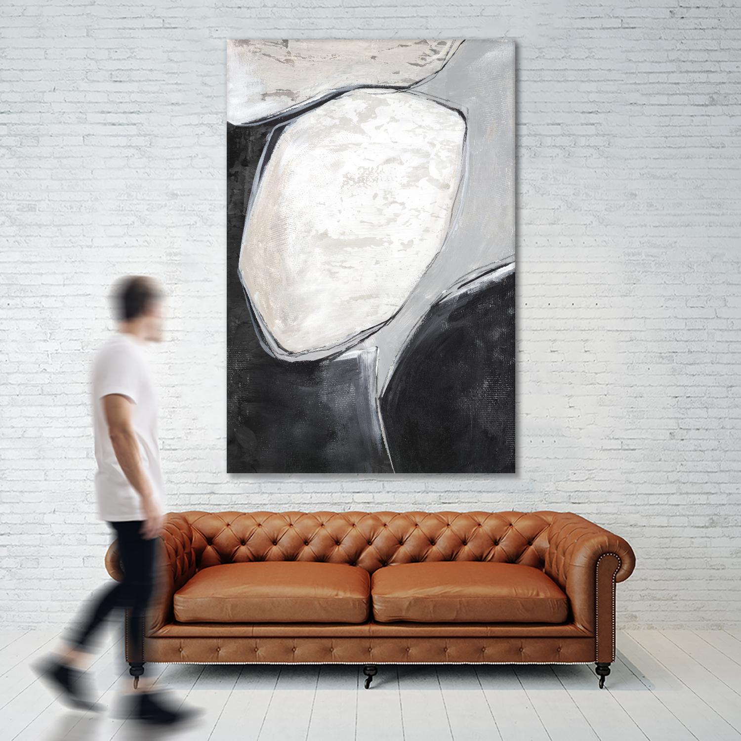 Falling Rocks I by PI Studio on GIANT ART - grey  shapes