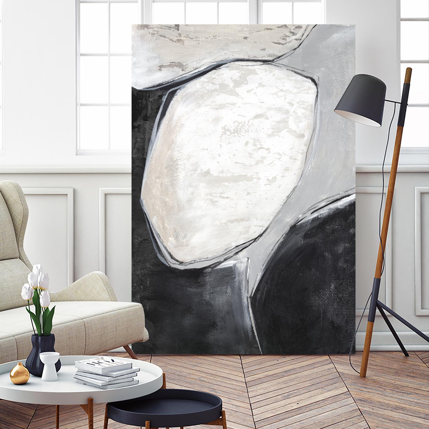 Falling Rocks I by PI Studio on GIANT ART - grey  shapes