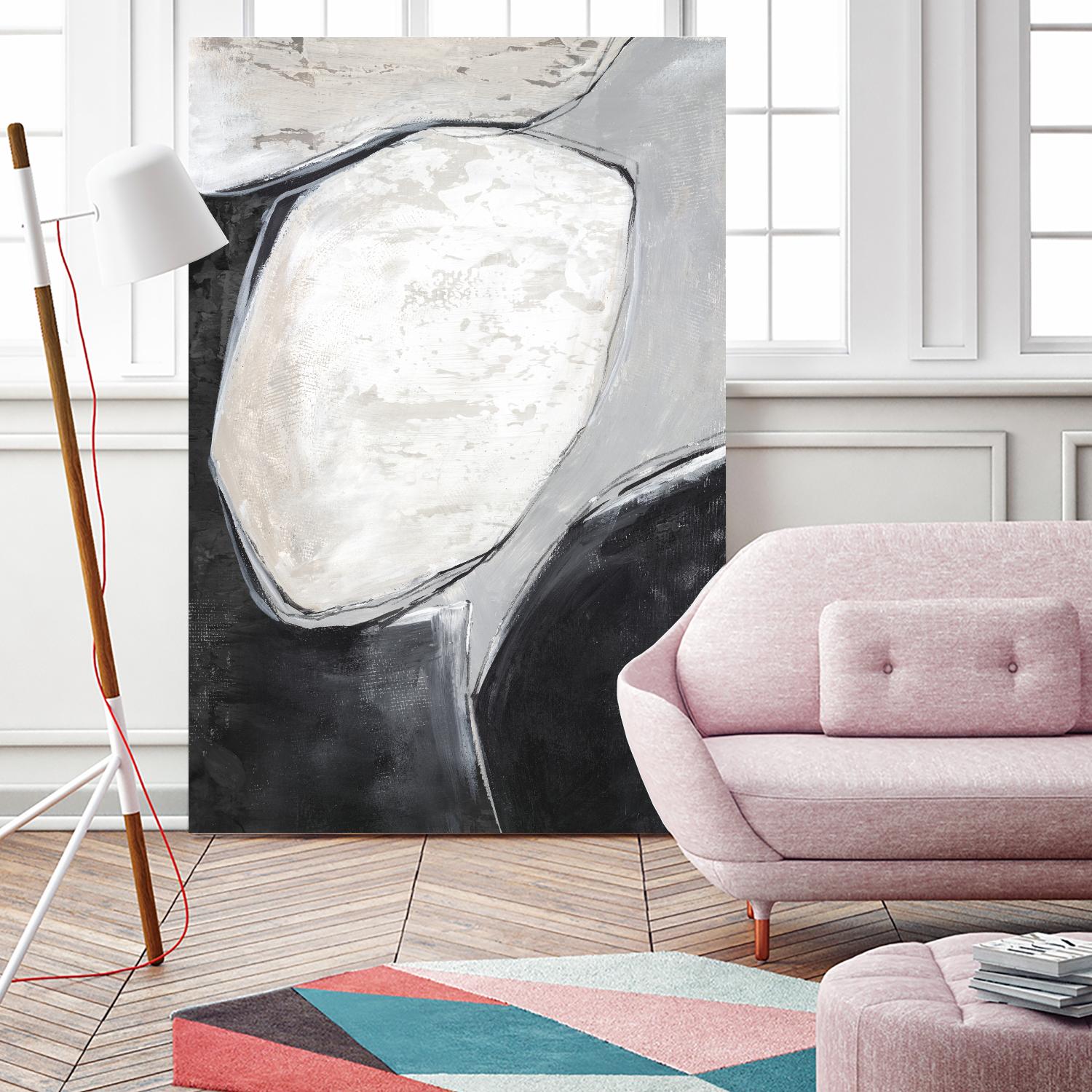 Falling Rocks I by PI Studio on GIANT ART - grey  shapes