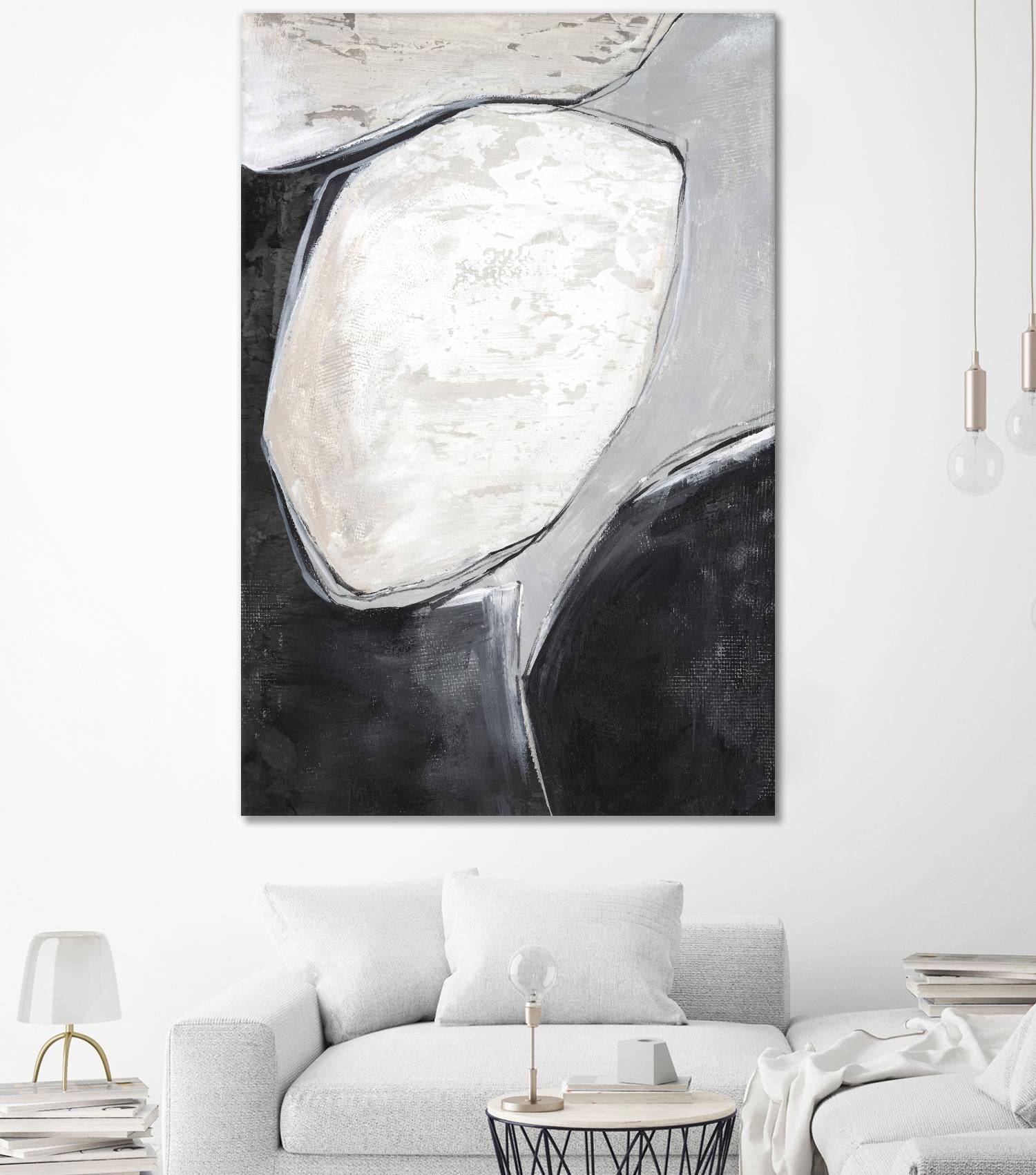 Falling Rocks I by PI Studio on GIANT ART - grey  shapes