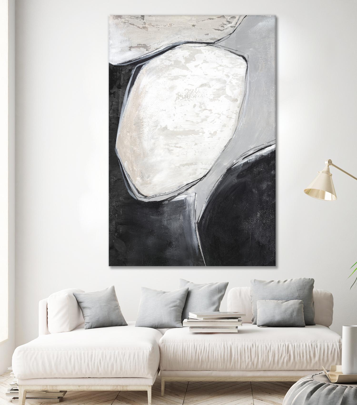 Falling Rocks I by PI Studio on GIANT ART - grey  shapes