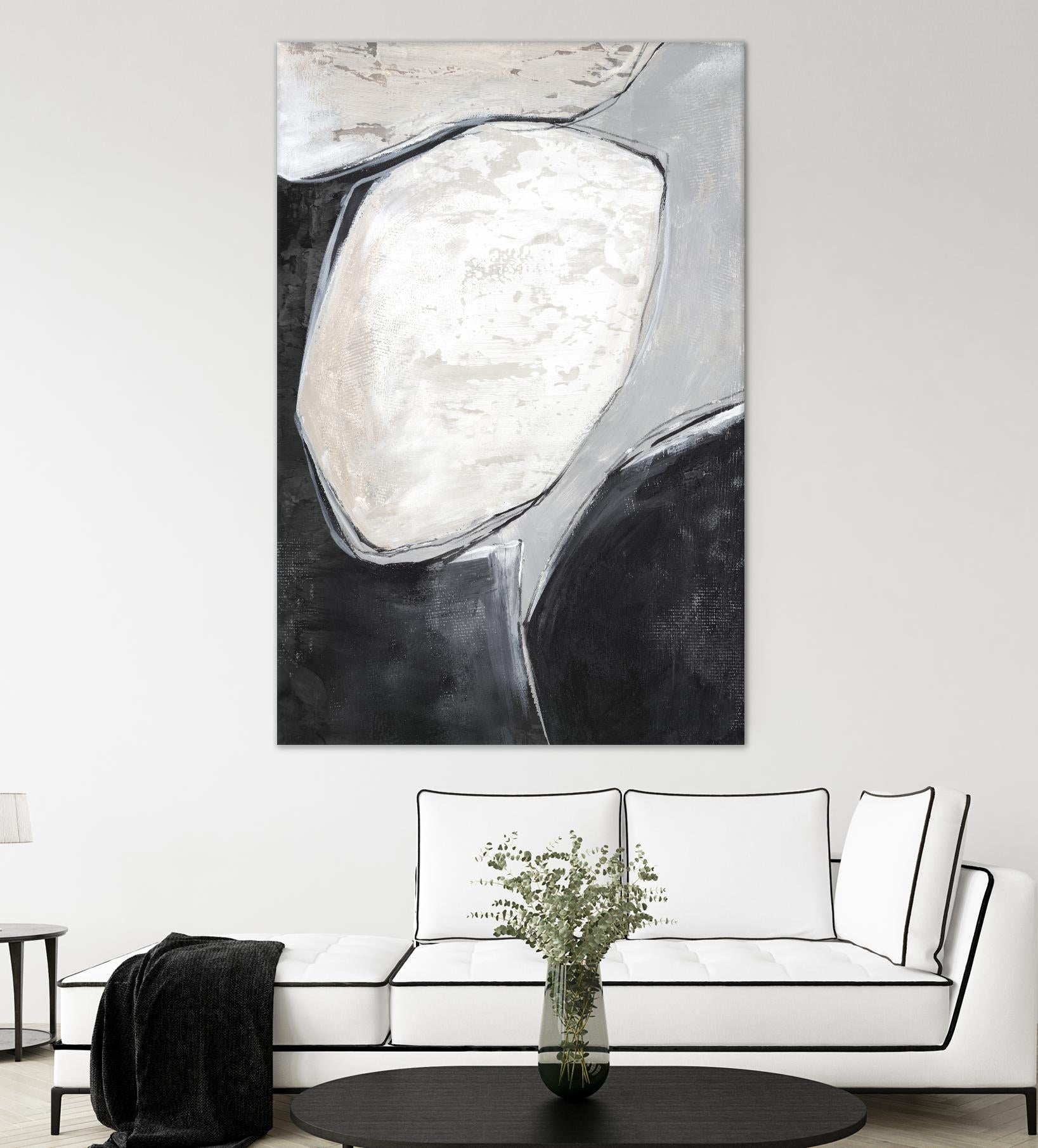 Falling Rocks I by PI Studio on GIANT ART - grey  shapes