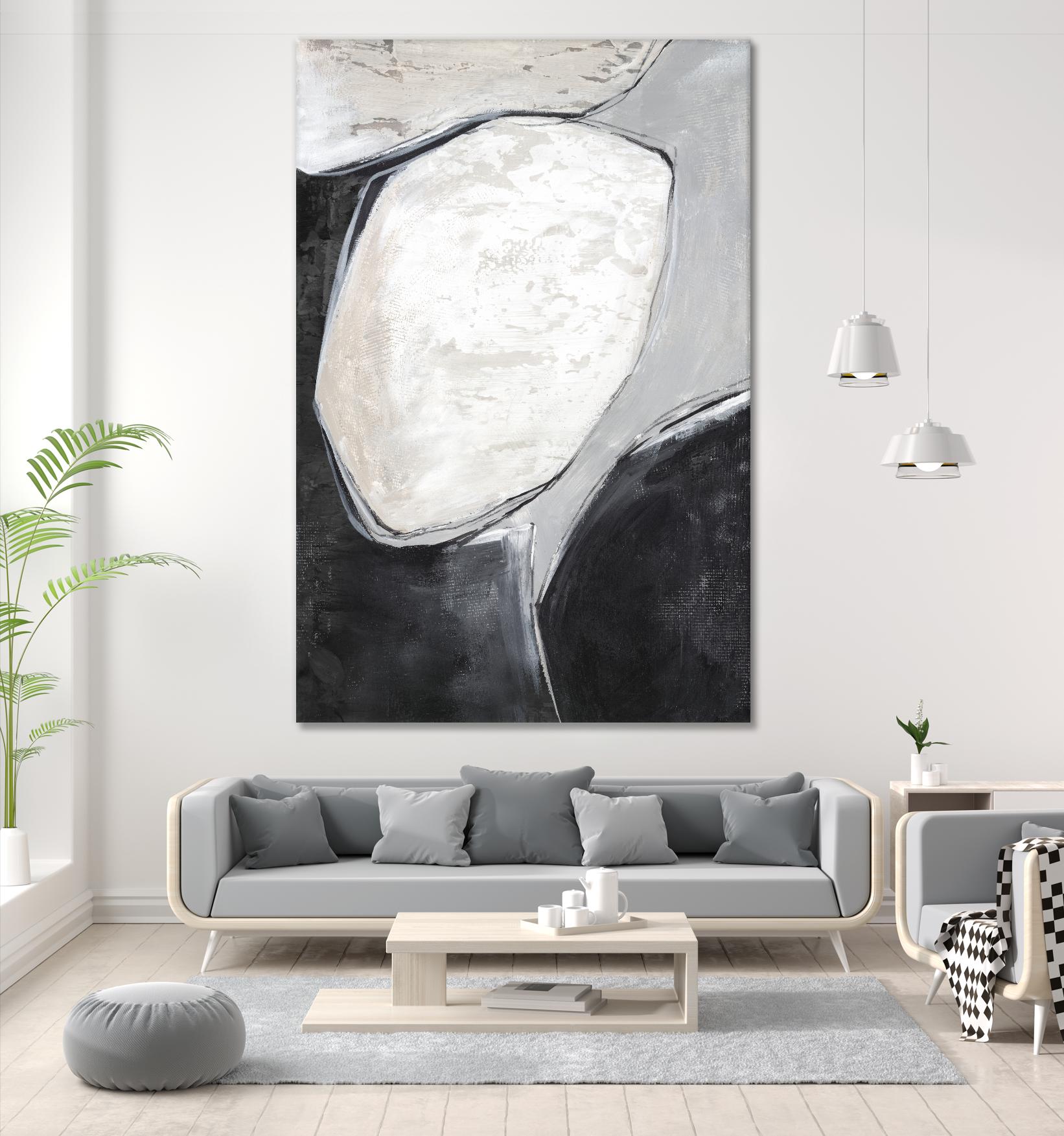 Falling Rocks I by PI Studio on GIANT ART - grey  shapes