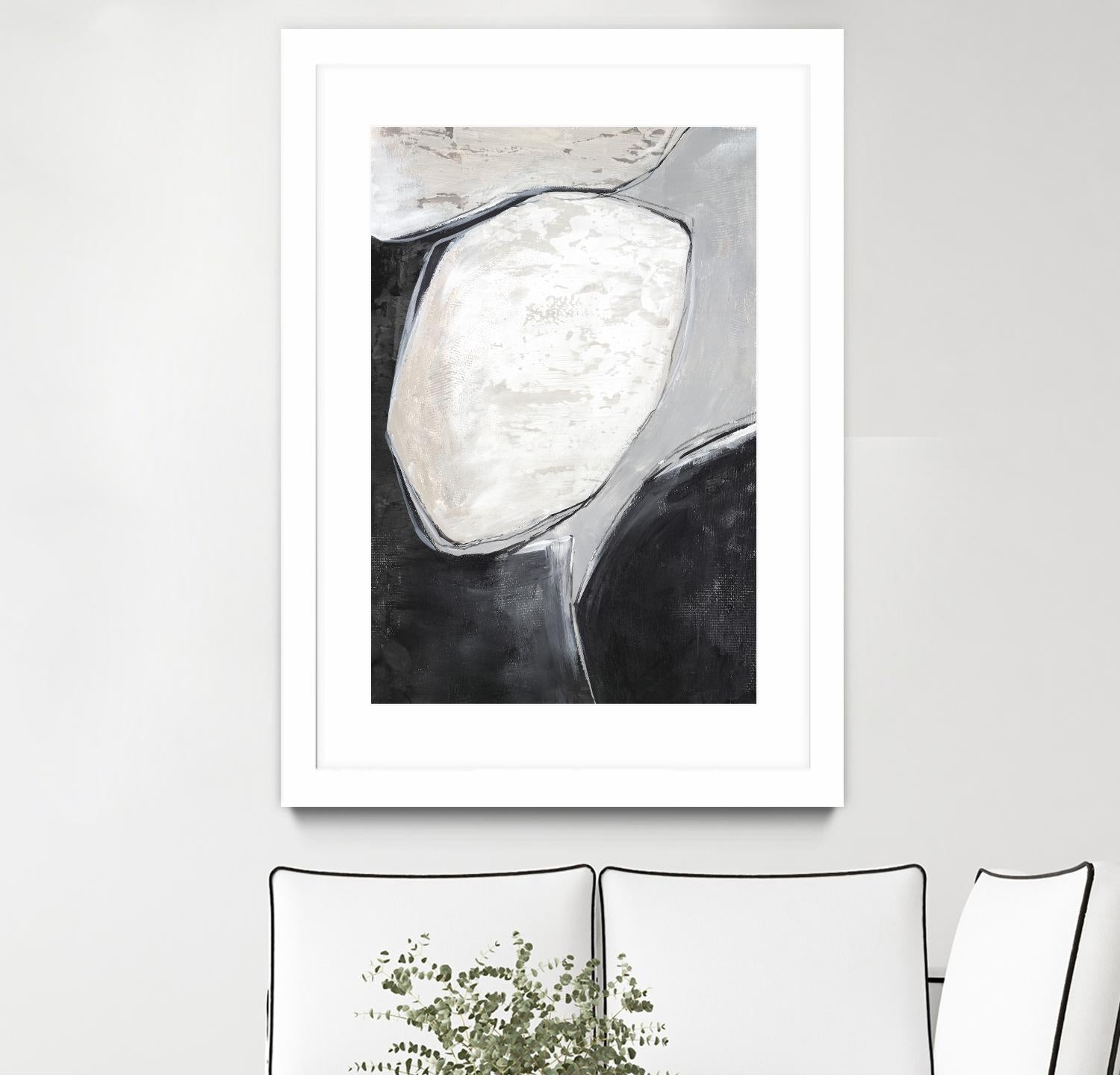 Falling Rocks I by PI Studio on GIANT ART - grey  shapes