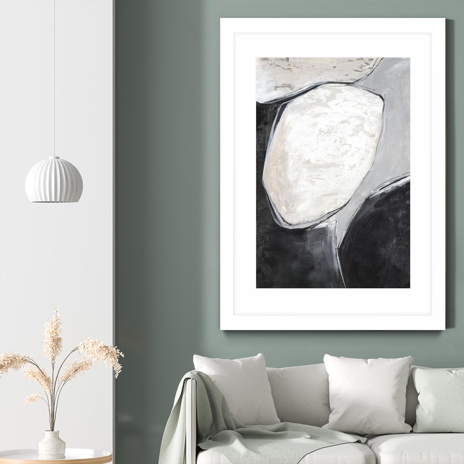 Falling Rocks I by PI Studio on GIANT ART - grey  shapes