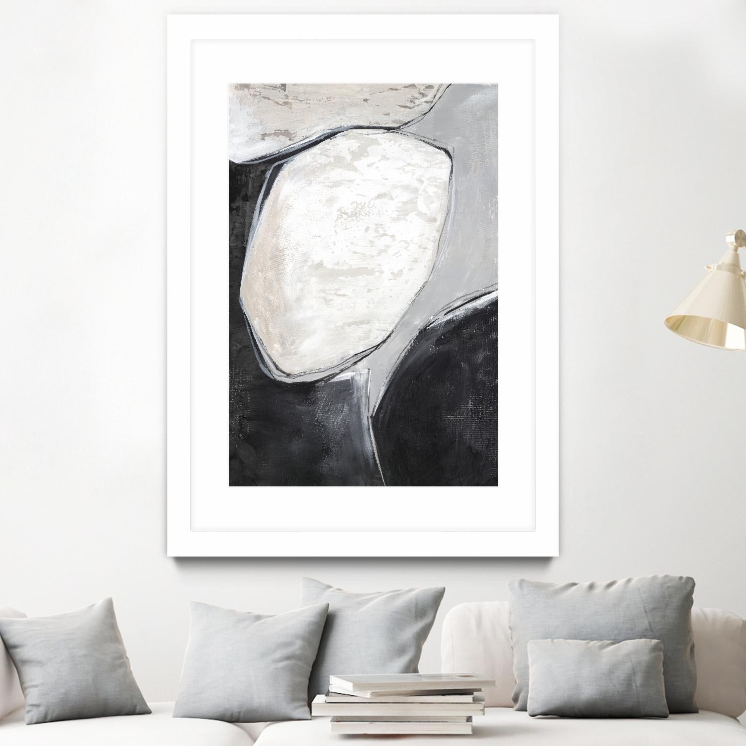 Falling Rocks I by PI Studio on GIANT ART - grey  shapes