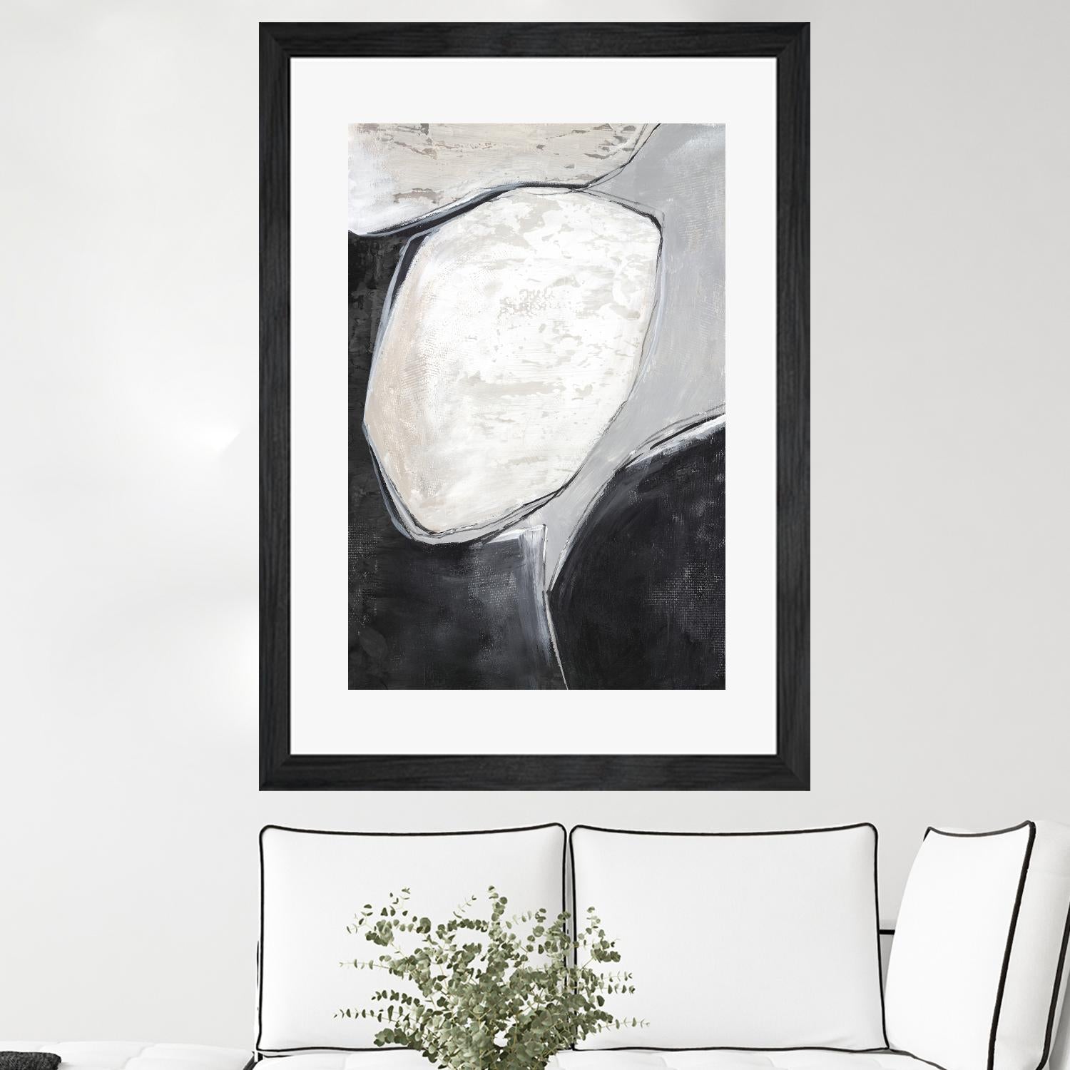 Falling Rocks I by PI Studio on GIANT ART - grey  shapes