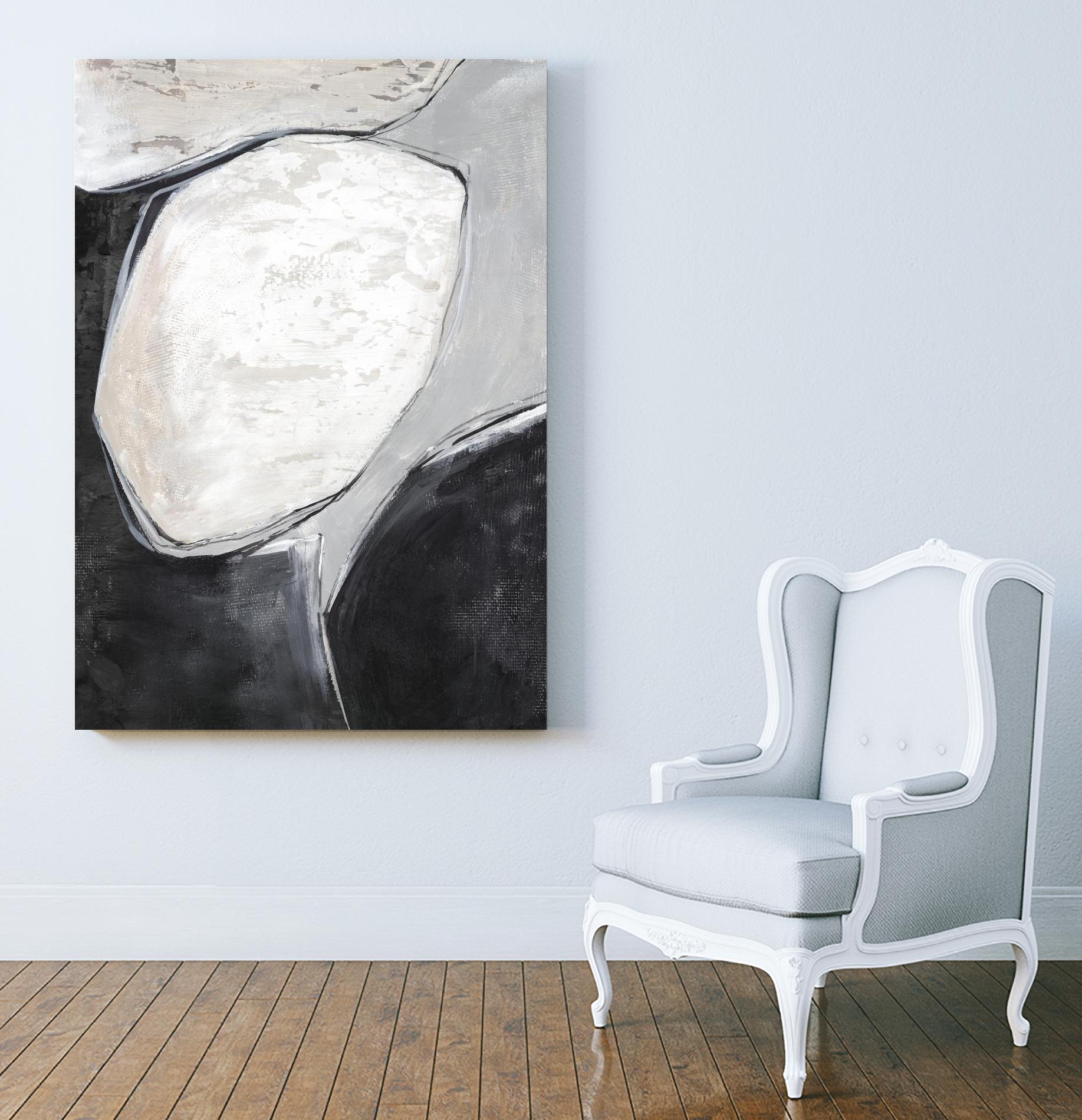 Falling Rocks I by PI Studio on GIANT ART - grey  shapes